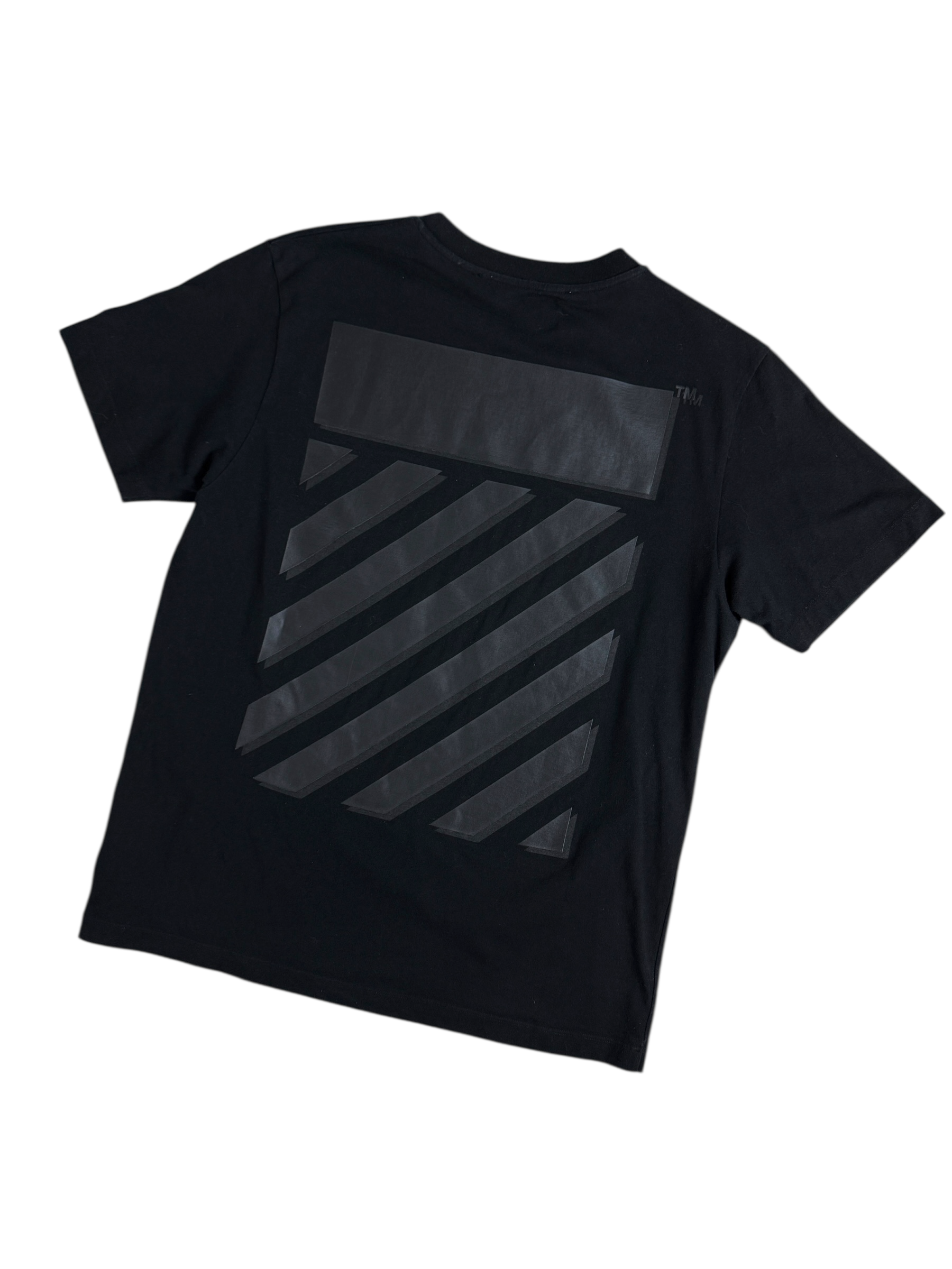 TEE-SHIRT OFF WHITE - NOIR - TAILLE L