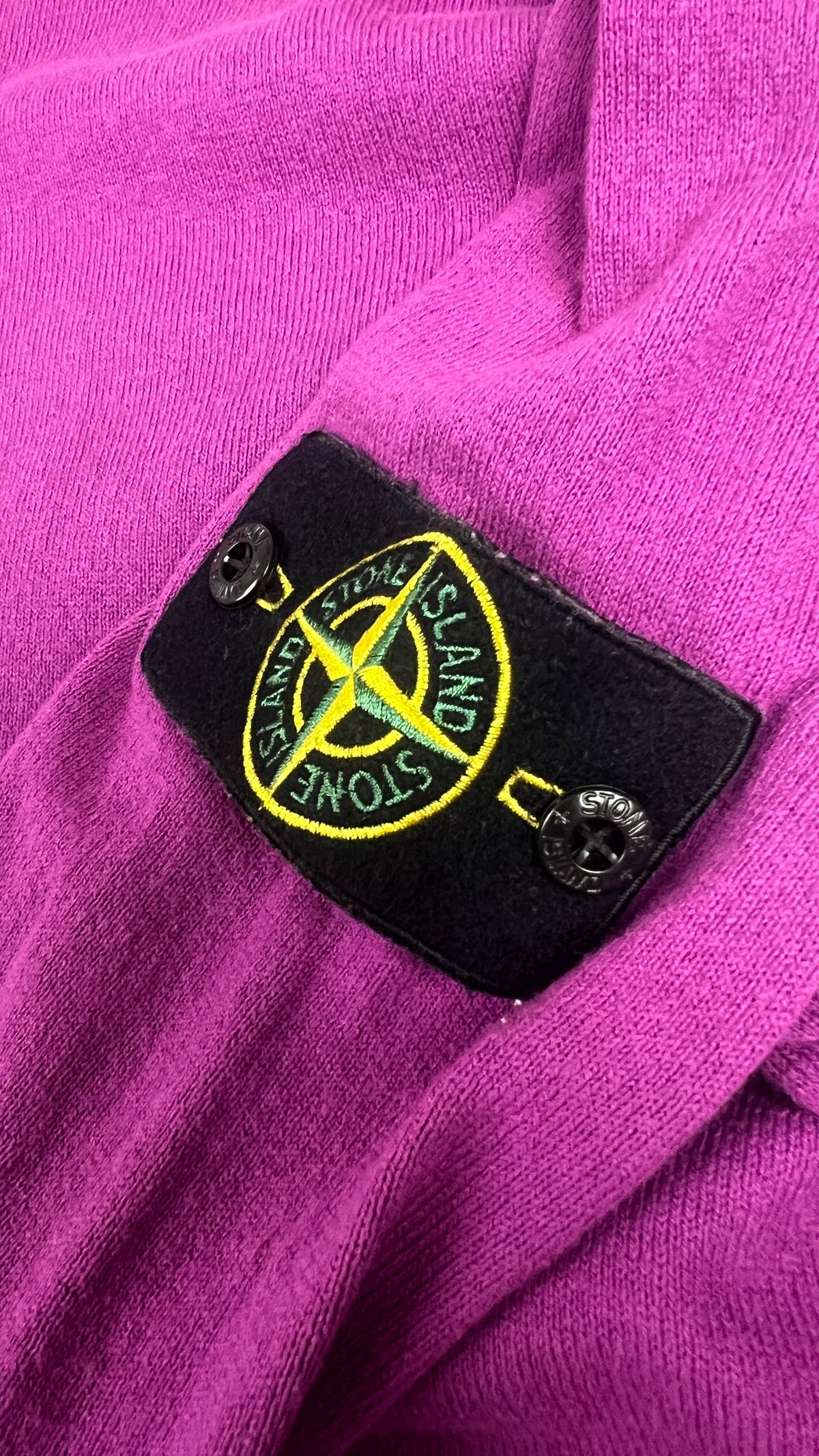 Pull Crewneck Stone Island en Coton, Violet, Taille M — photographie complémentaire 3