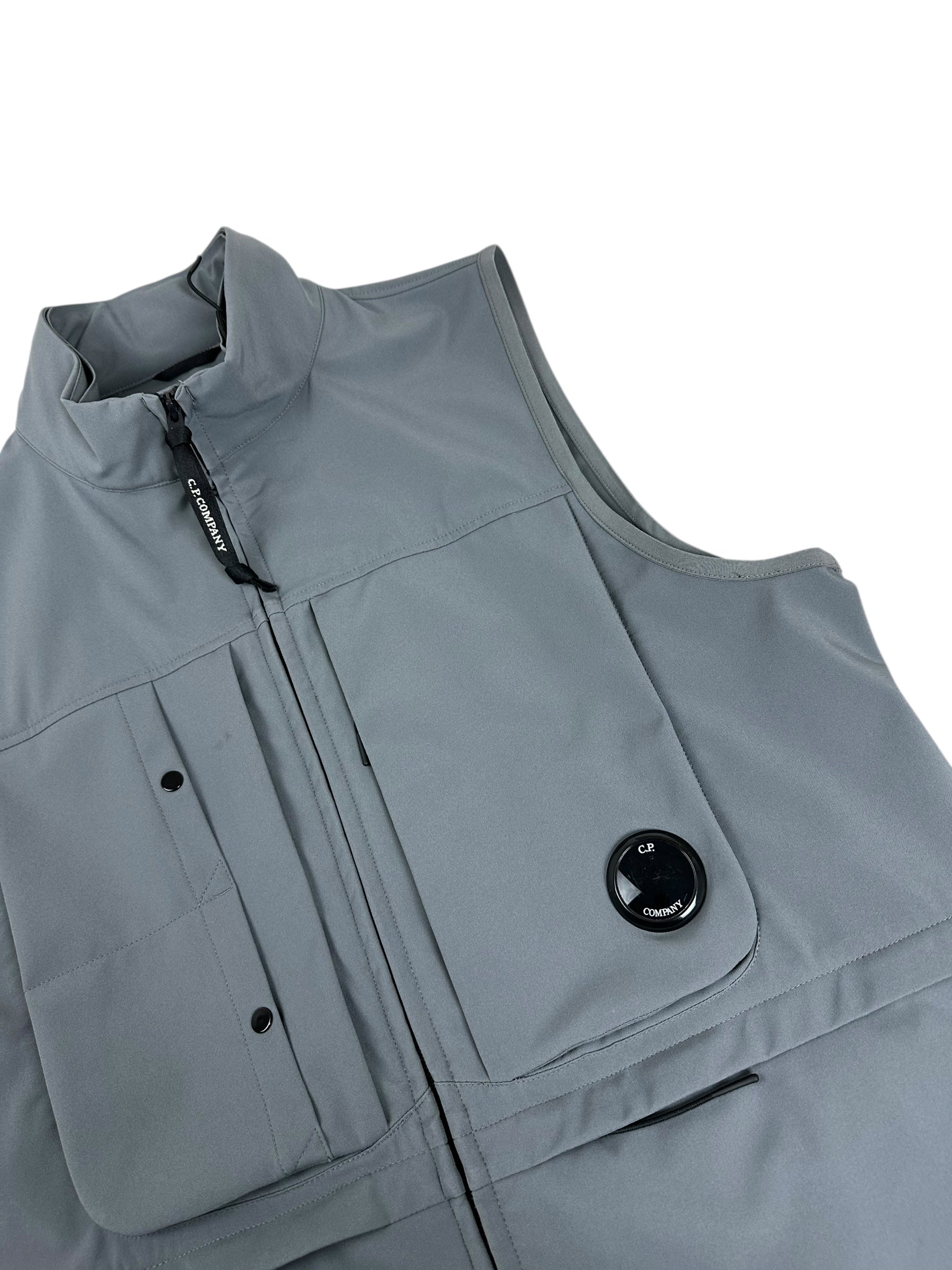 GILET C.P COMPANY SHELL-R - GRIS - TAILLE L