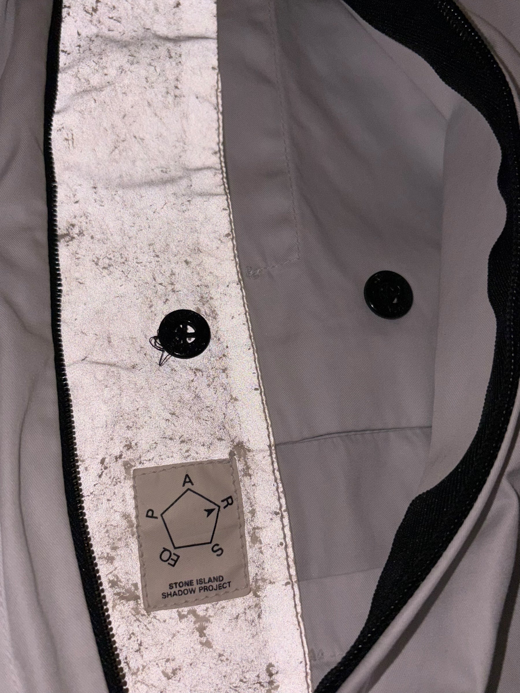 VESTE STONE ISLAND BATAVIA-T SHADOW PROJECT - BLANC - TAILLE S