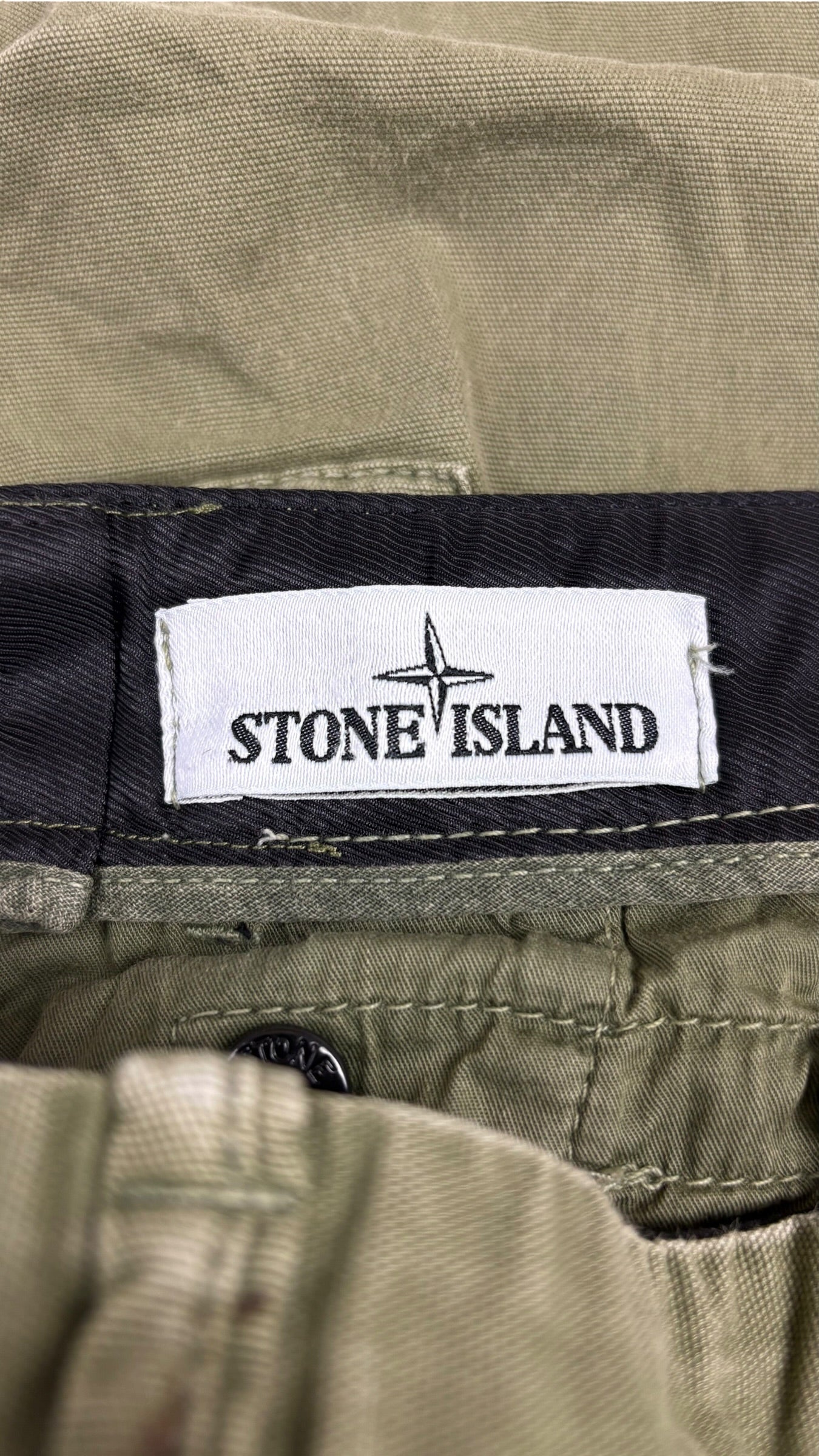 Pantalon Cargo Stone Island - Kaki - Taille W32