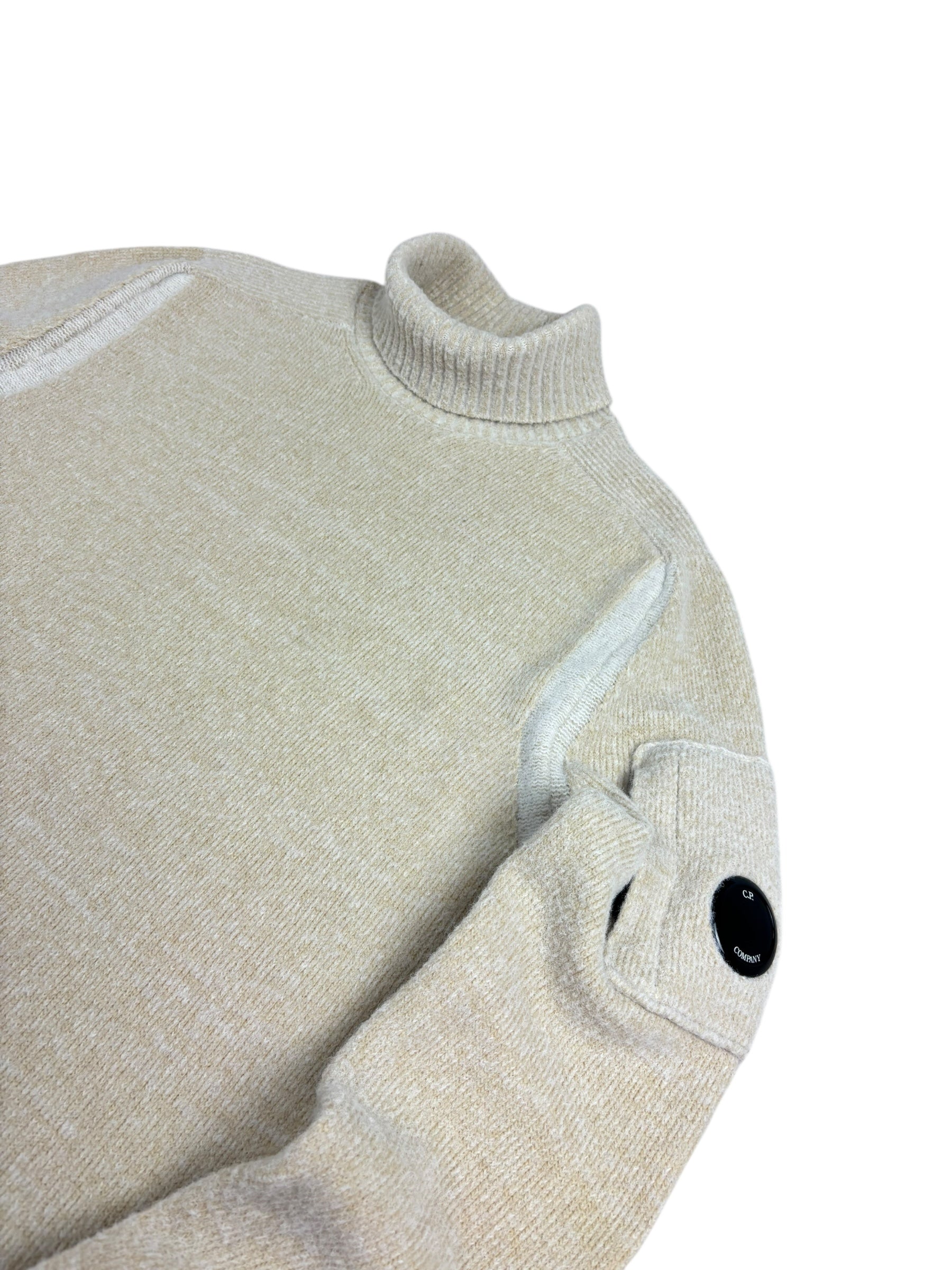 PULL COL ROULÉ C.P COMPANY - BEIGE - TAILLE - 48