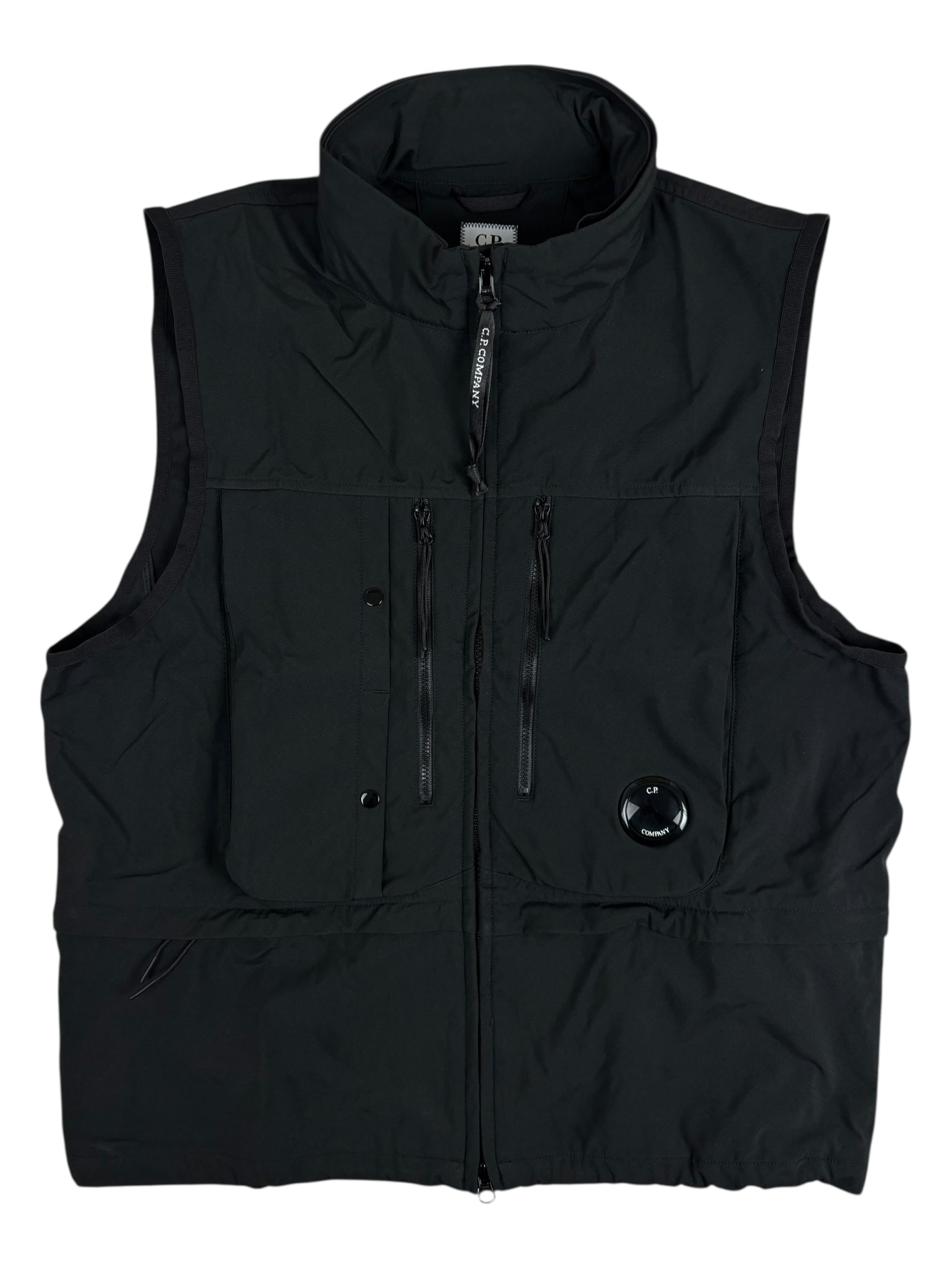 GILET C.P COMPANY SHELL-R - NOIR - TAILLE 50