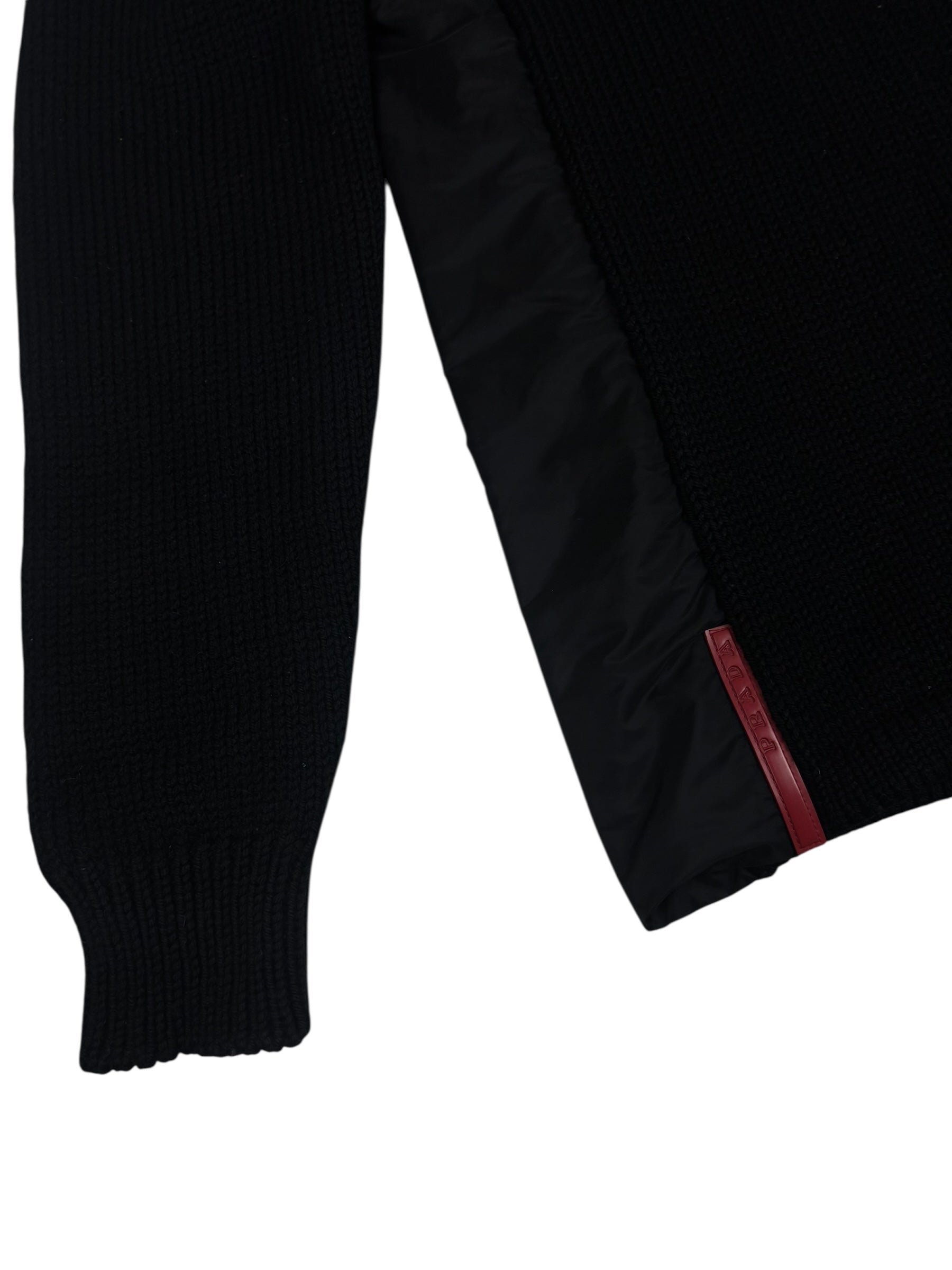 PULL COL ROULÉ PRADA - NOIR - TAILLE 52