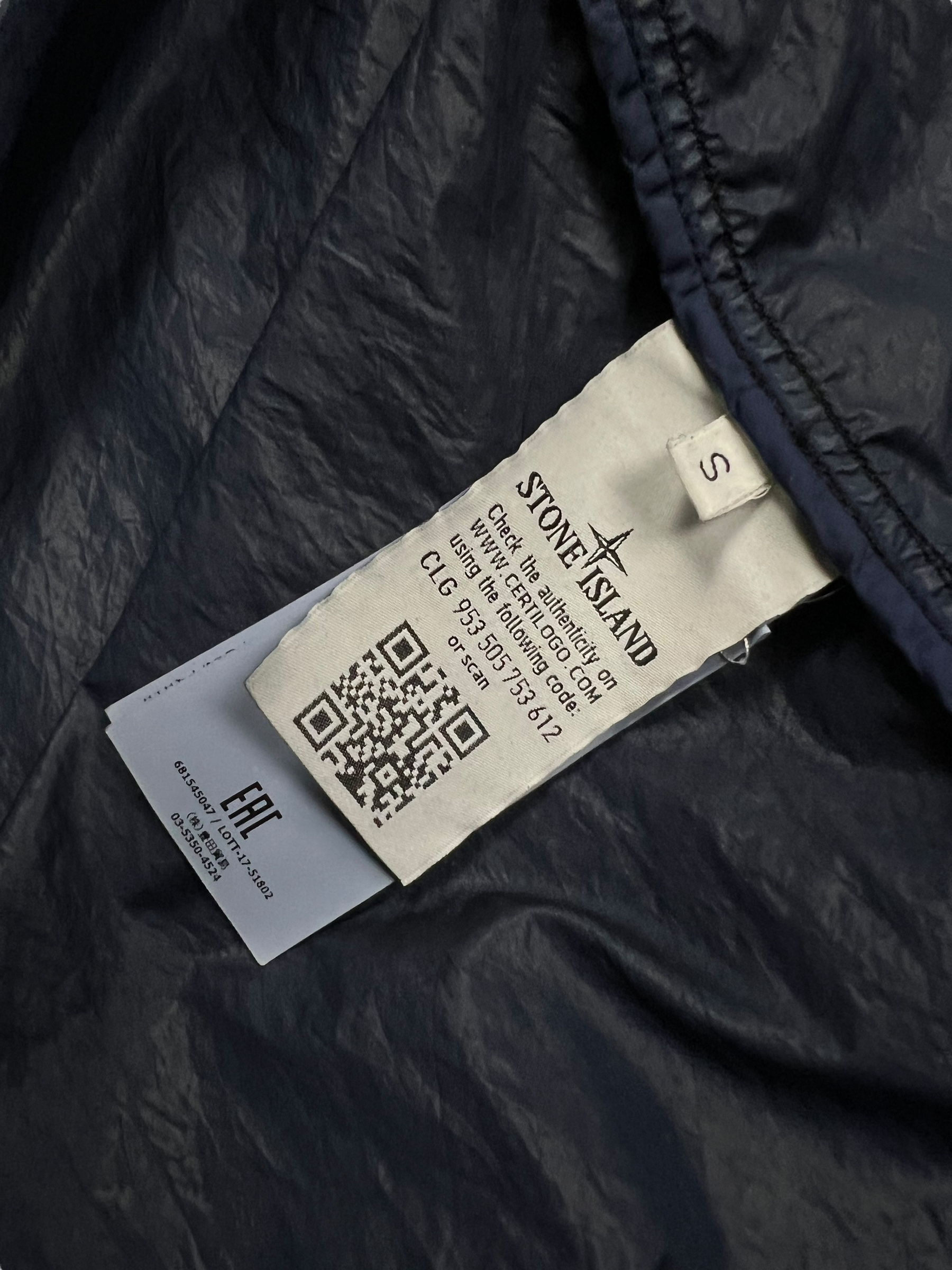 VESTE STONE ISLAND NYLON METAL WATRO