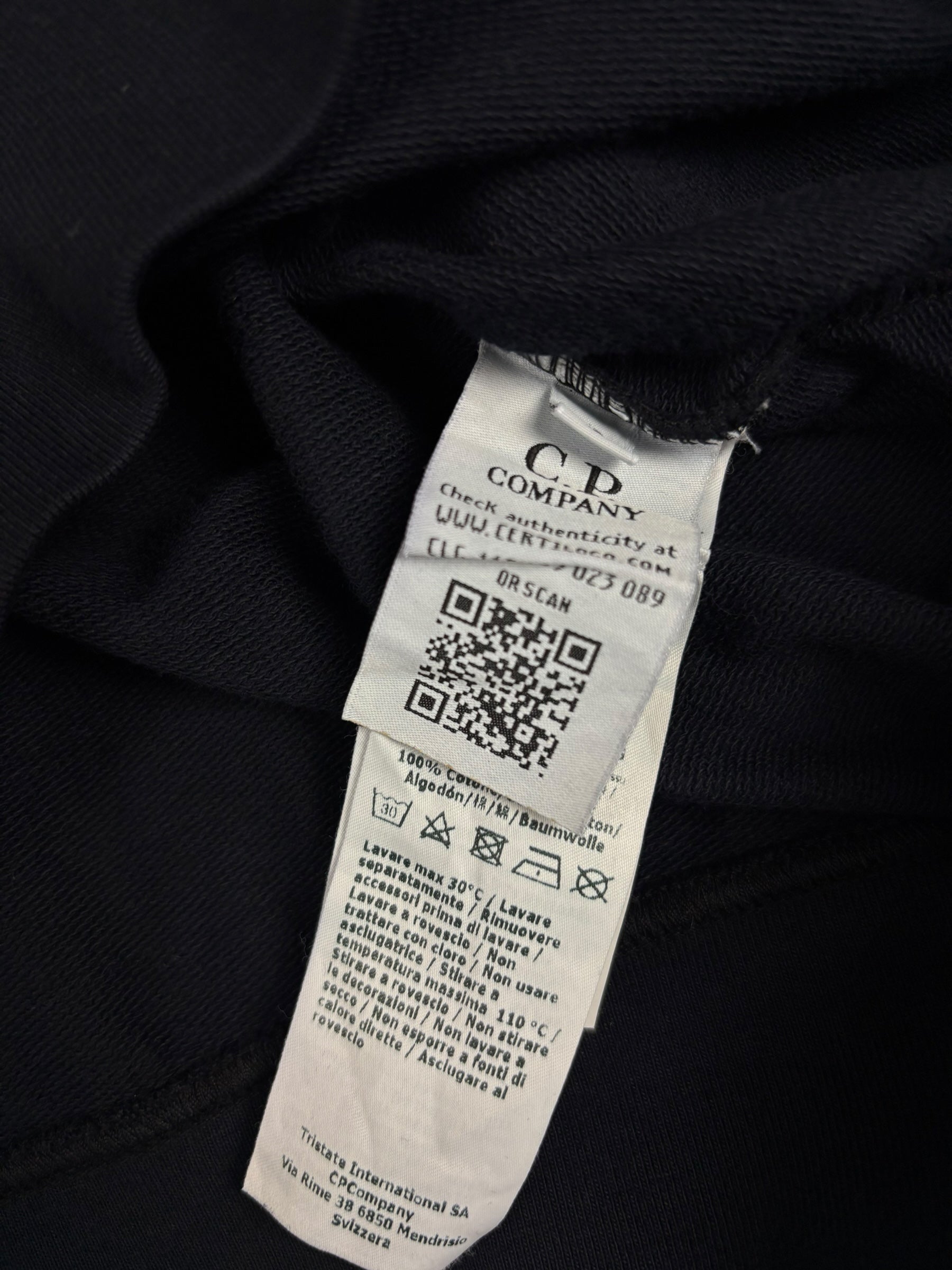 PULL ZIPPÉ C.P COMPANY - MARINE - TAILLE S