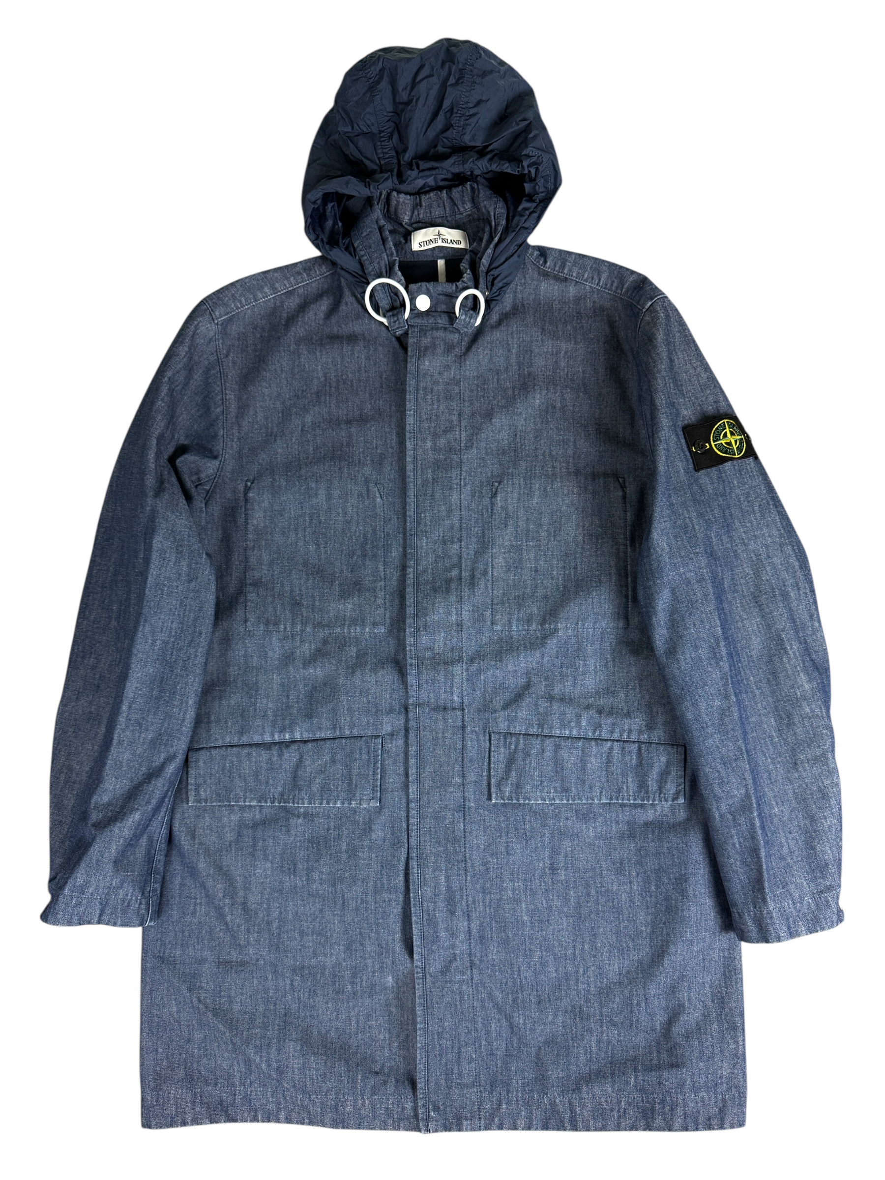 VESTE STONE ISLAND MAC CHAMBRAY 3L - BLEU - TAILLE XL