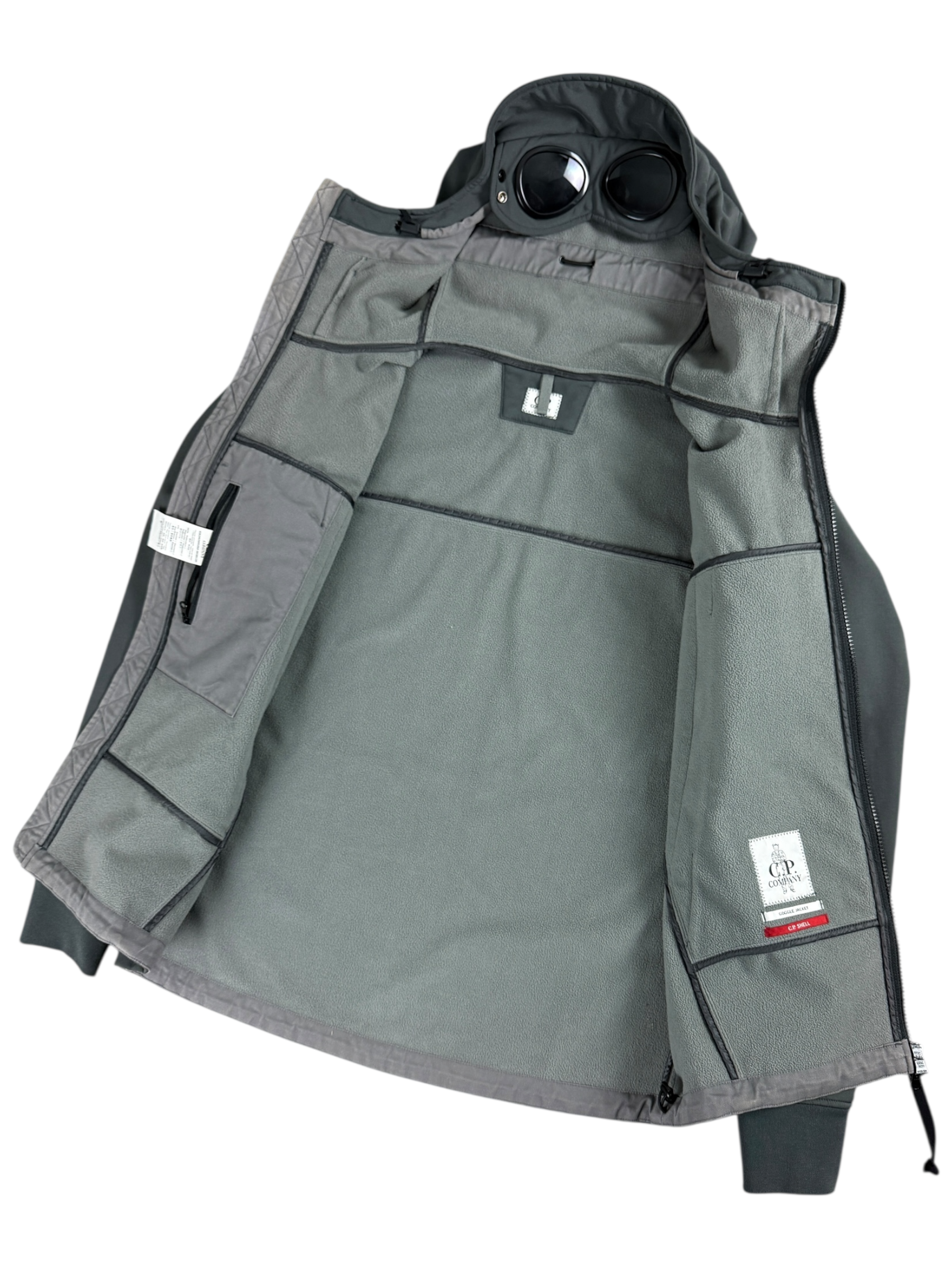 VESTE C.P COMPANY SHELL-R GOGGLE JACKET - GRIS - TAILLE M