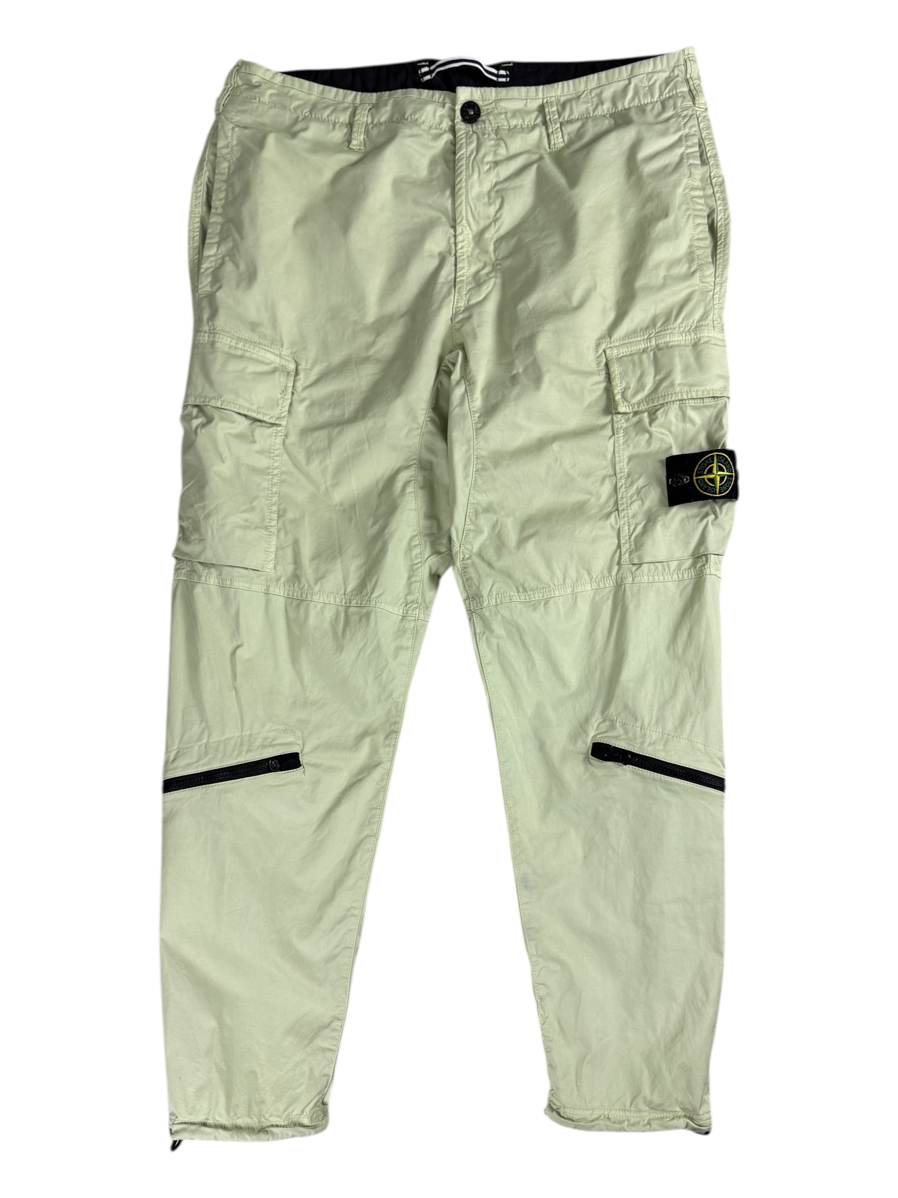 PANTALON CARGO STONE ISLAND - VERT PASTEL - TAILLE W36
