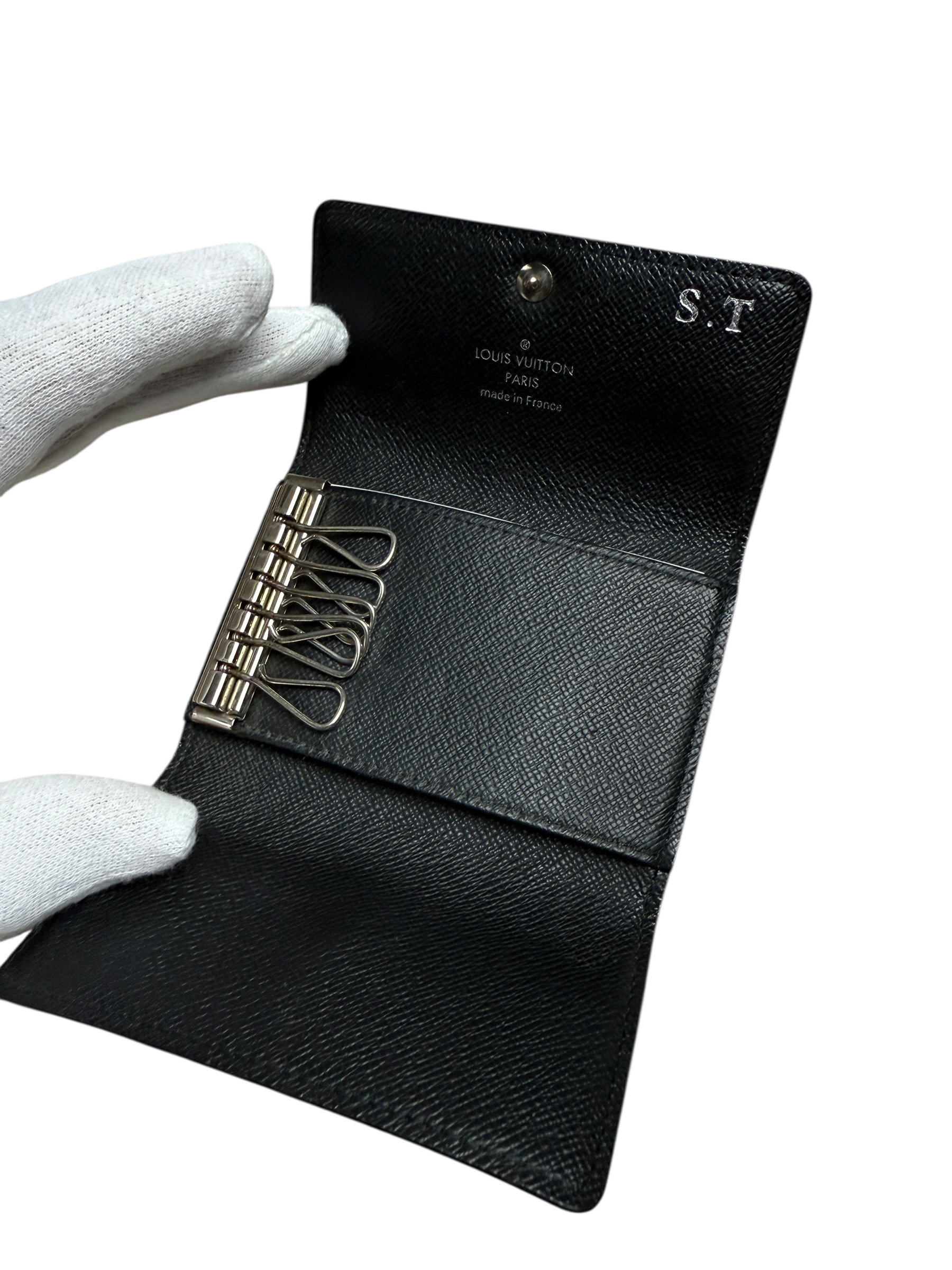 PORTE CLÉ LOUIS VUITTON DAMIER GRAPHITE