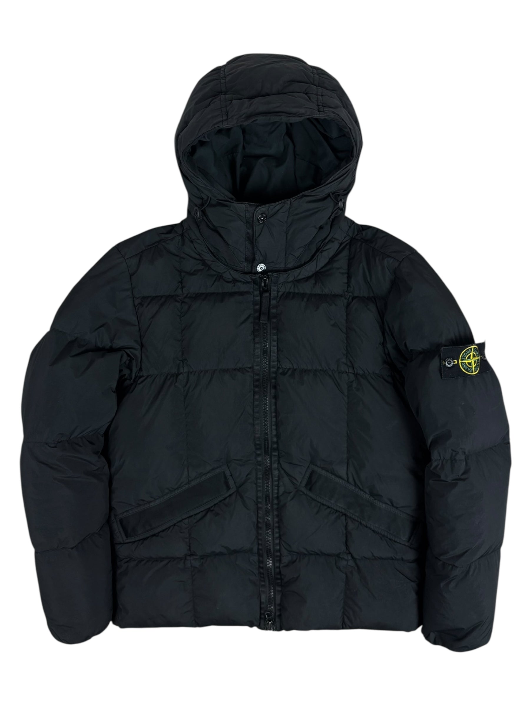 DOUDOUNE STONE ISLAND GARMENT DYED CRINKLE REPS NY DOWN - NOIR - TAILLE S