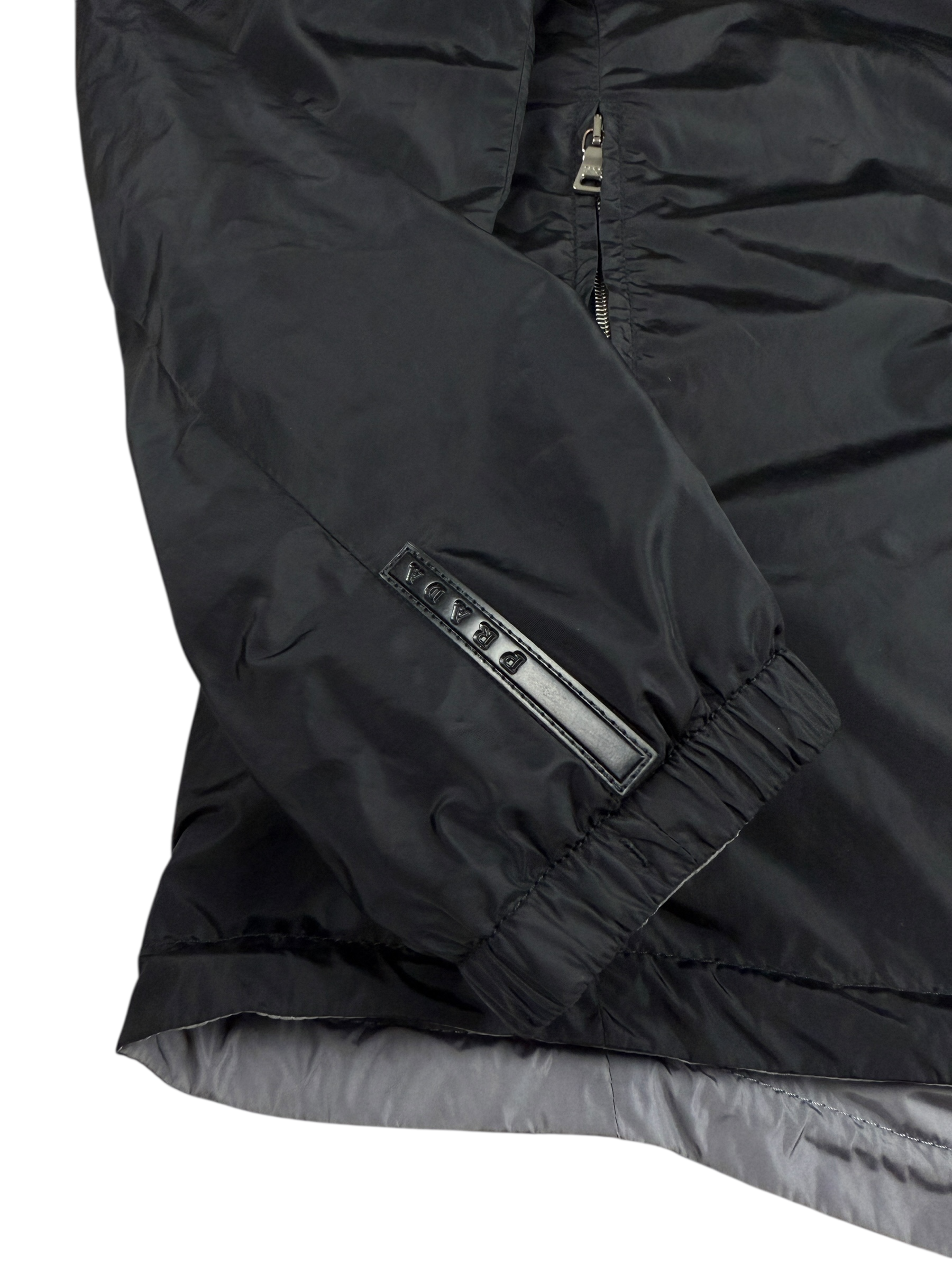 VESTE RÉVERSIBLE PRADA - NOIR / GRIS - TAILLE 50