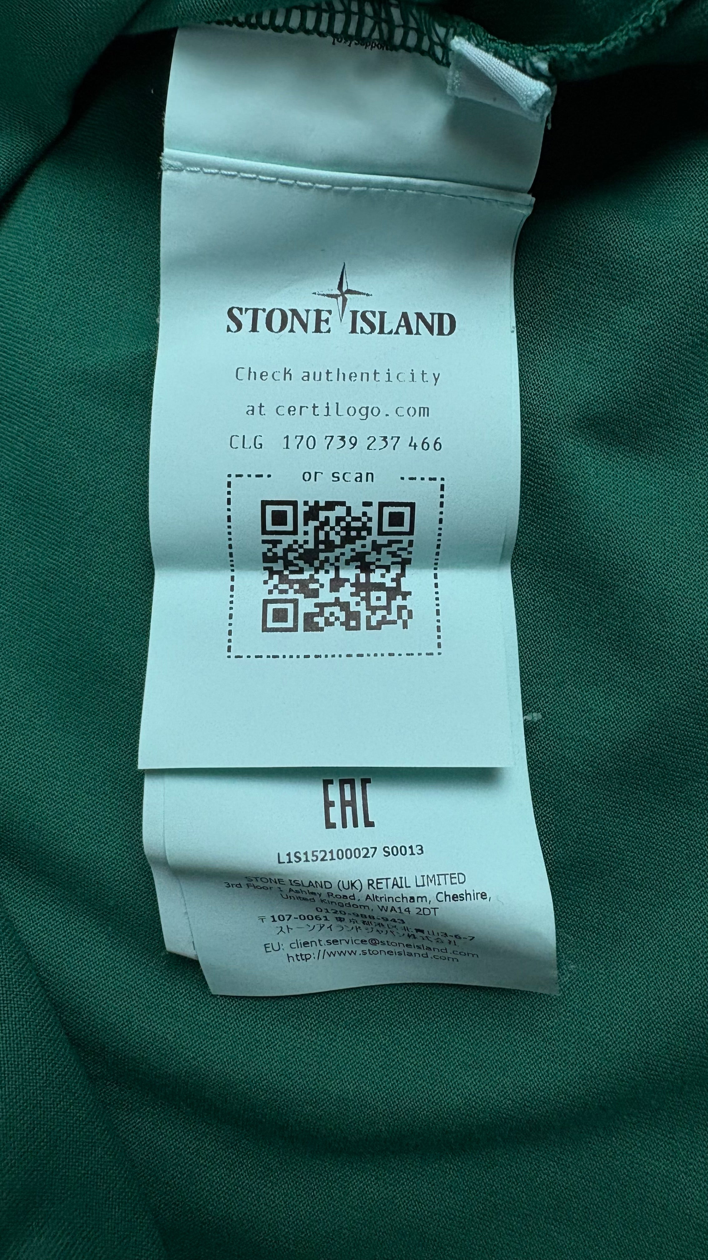 Tee-shirt Stone Island vert neuf Collection 2026 - vue 3/3