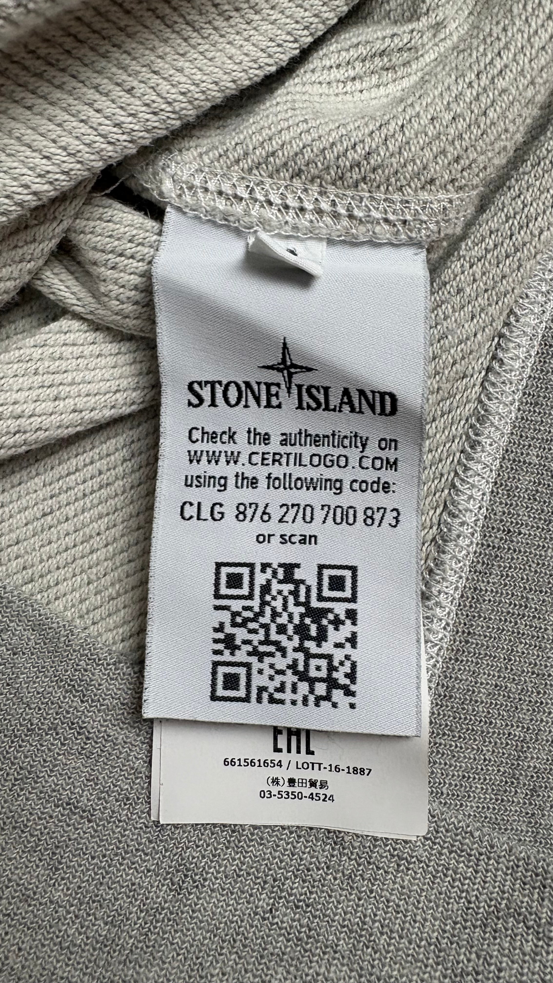 Pull Crewneck Stone Island gris taille S - vue 4/4