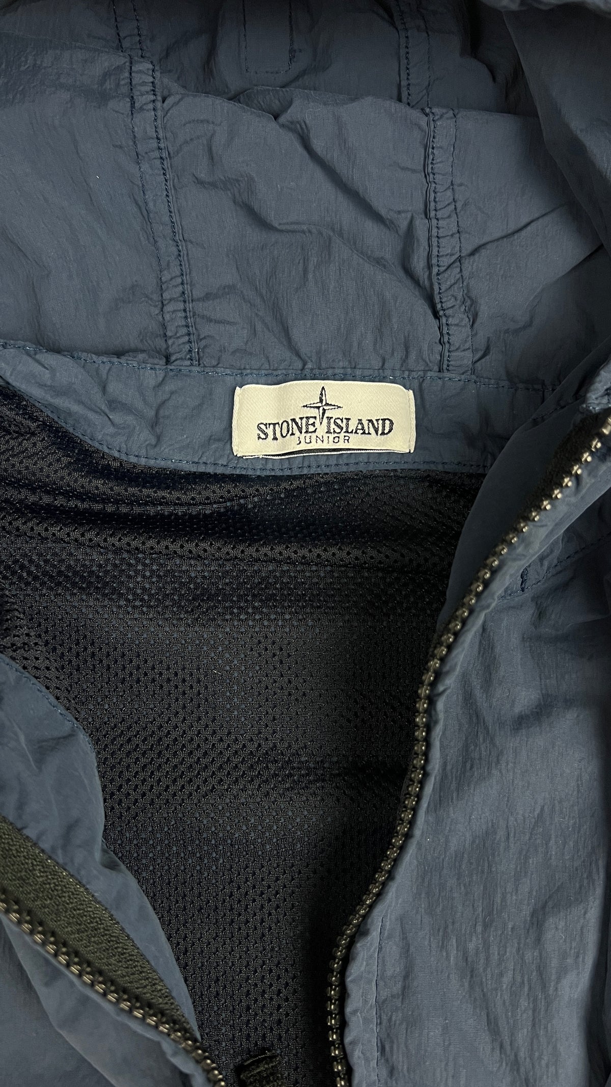 Veste à Capuche Stone Island Junior, Marine, Taille 14 ans — photographie complémentaire 4