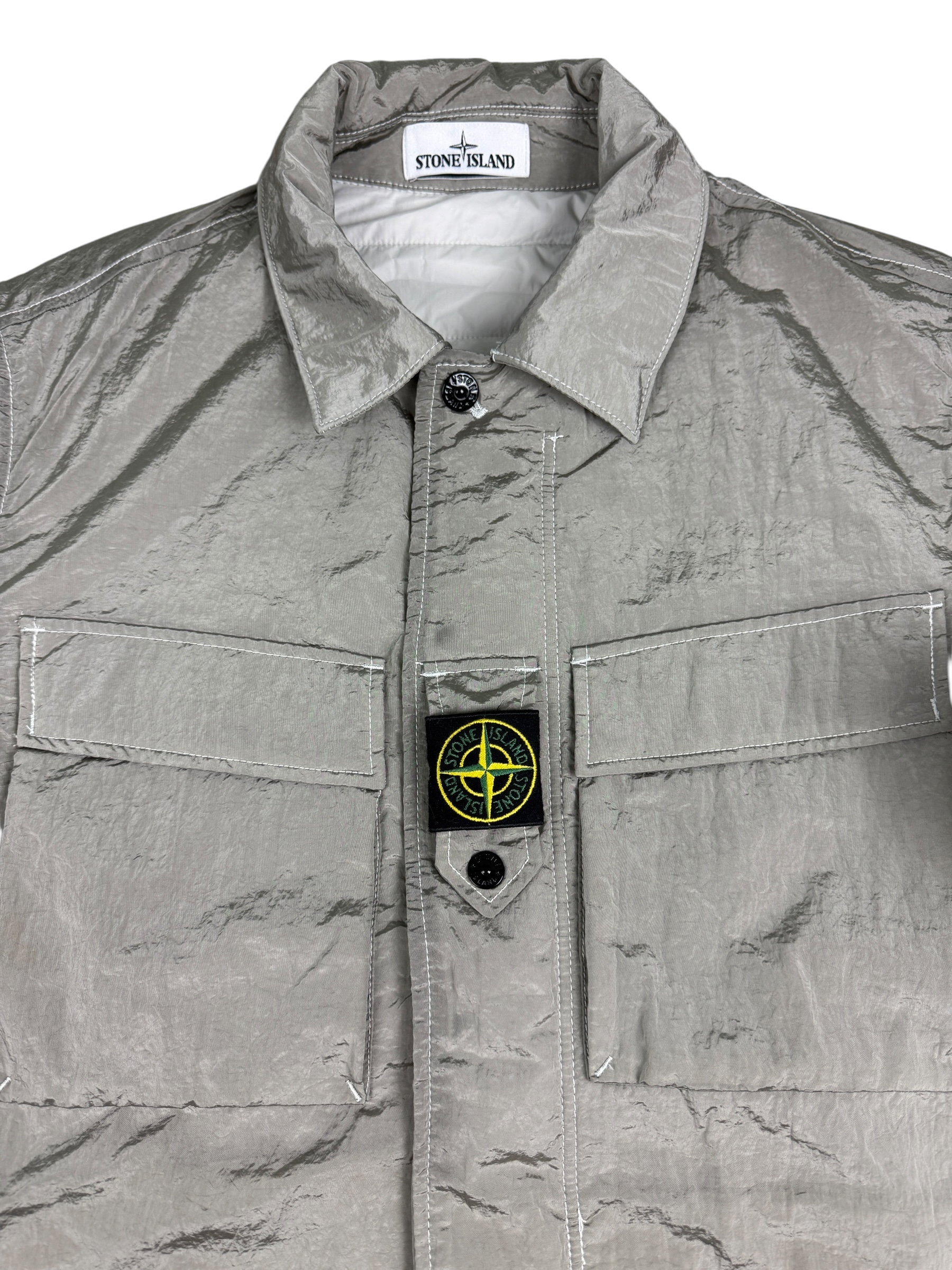 VESTE STONE ISLAND NYLON METAL REGENERATED WITH PRIMALOFT-TC - GRIS - TAILLE M