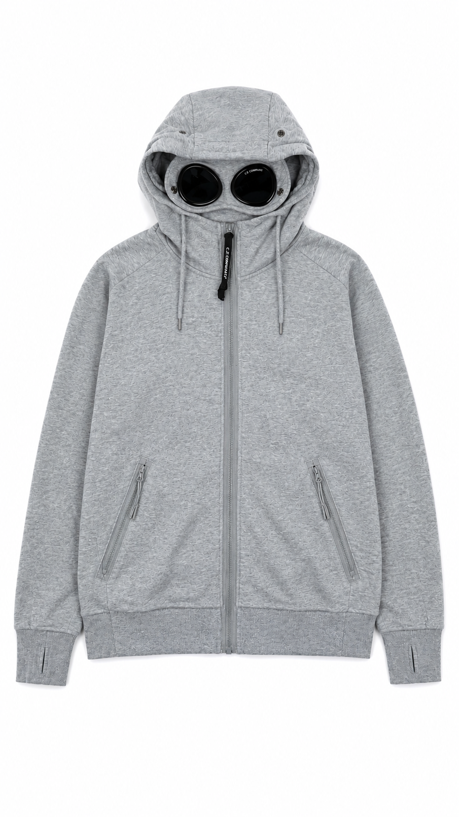 Sweat Zippé à Capuche Goggle C.P. Company - Gris - Taille M
