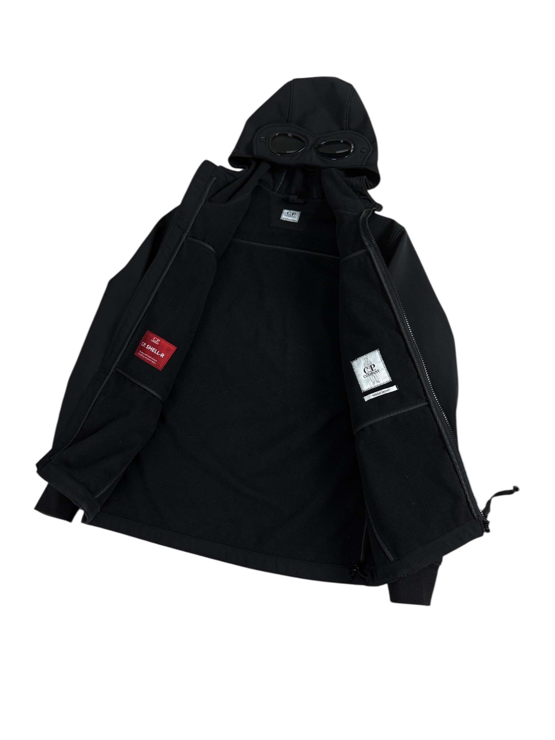VESTE C.P COMPANY SHELL-R GOGGLE JACKET - NOIR - TAILLE XS