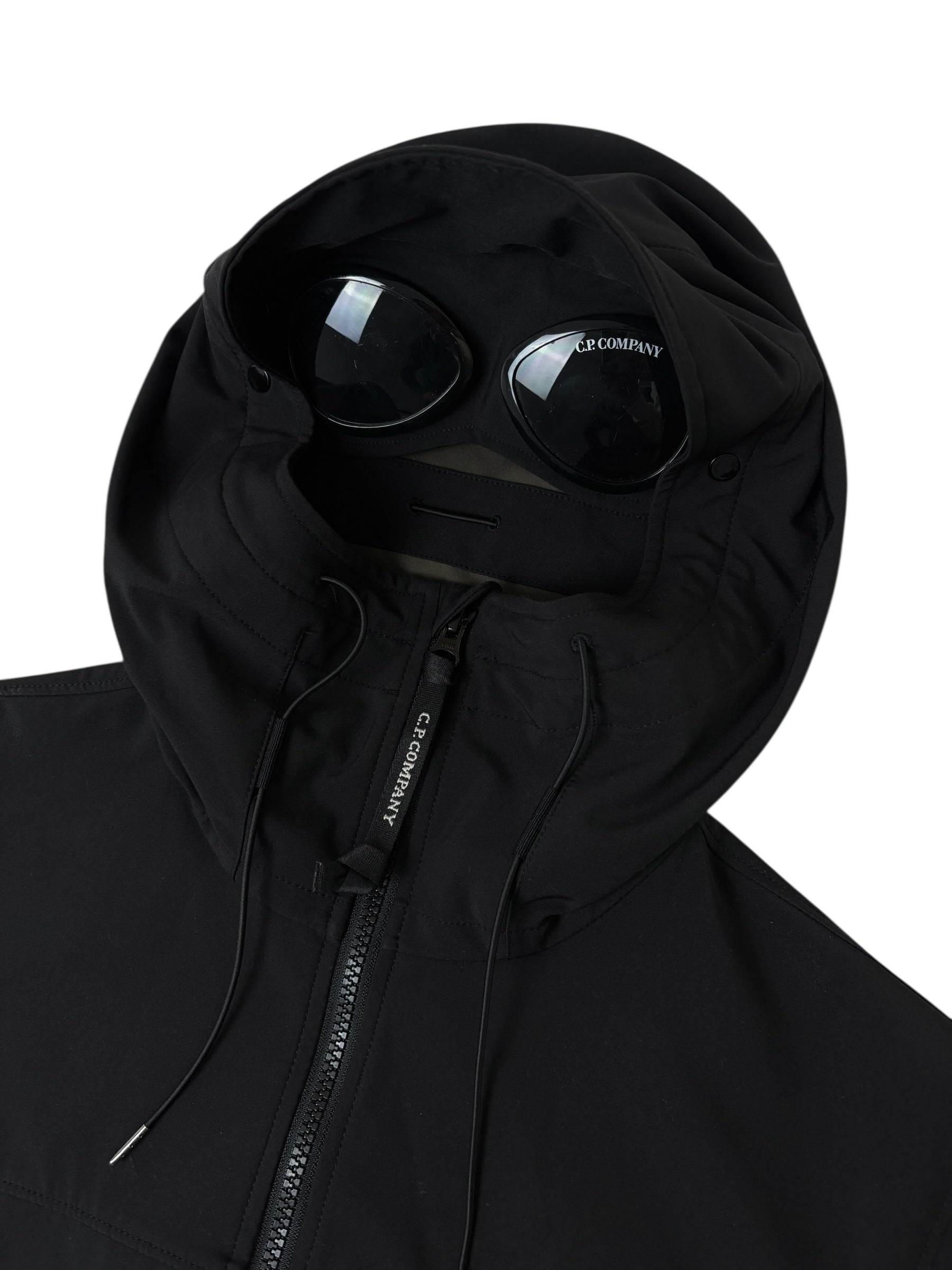 VESTE C.P COMPANY SHELL GOGGLE JACKET - NOIR - TAILLE 46