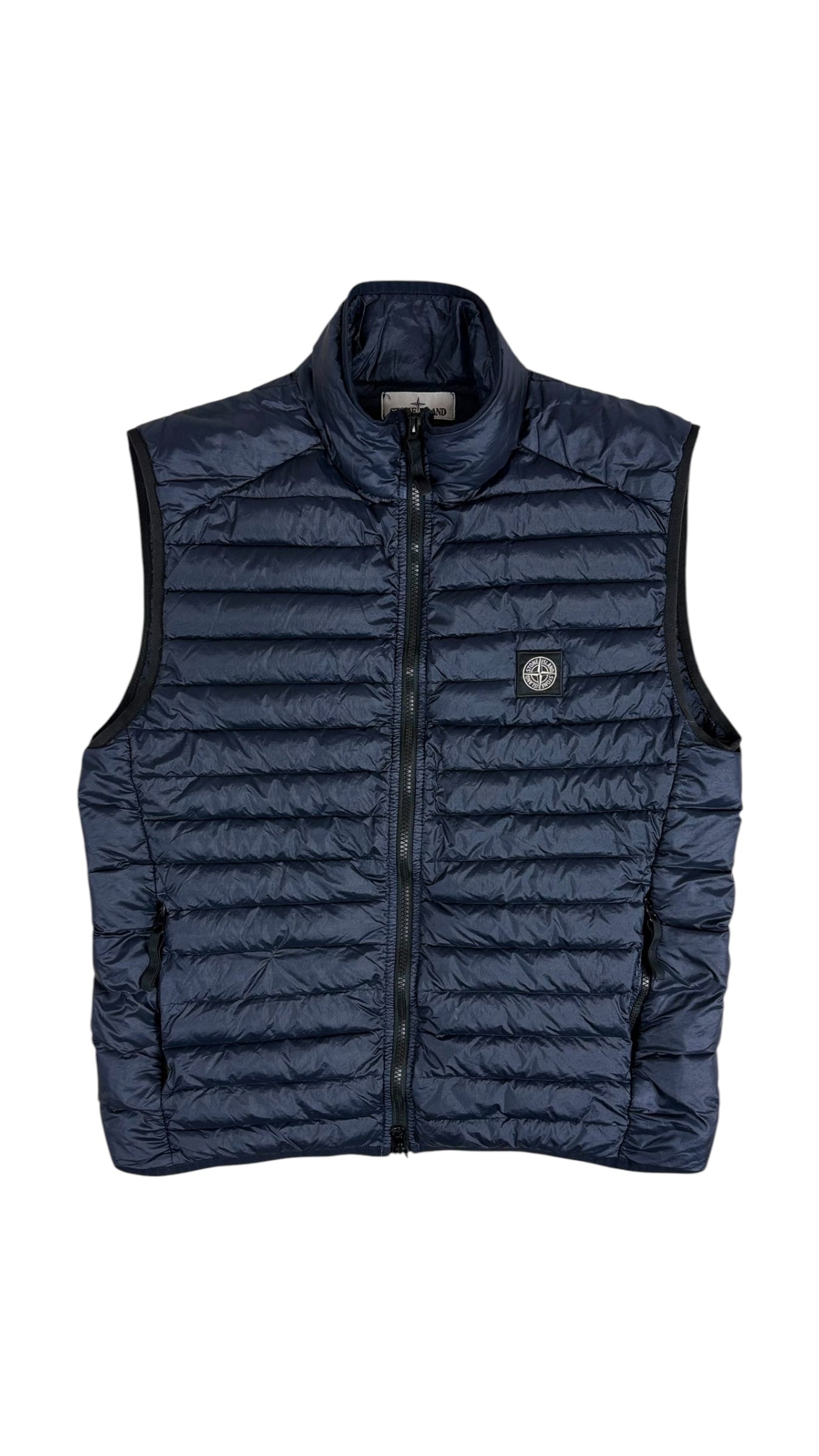 GILET STONE ISLAND LOOM WOVEN CHAMBERS R-NYLON DOWN-TC - MARINE - TAILLE M