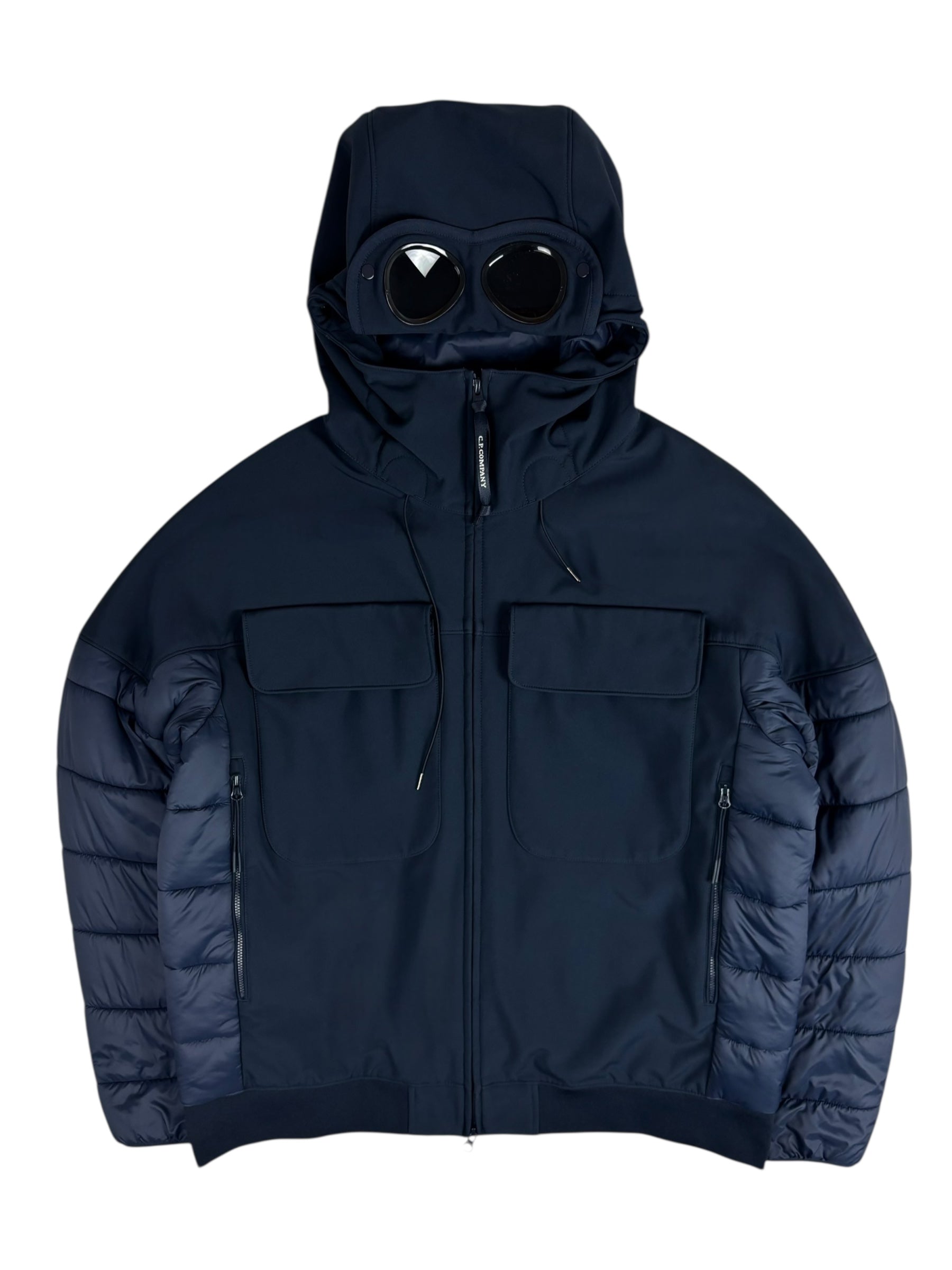 VESTE C.P COMPANY SHELL-R GOGGLE JACKET - MARINE - TAILLE 58