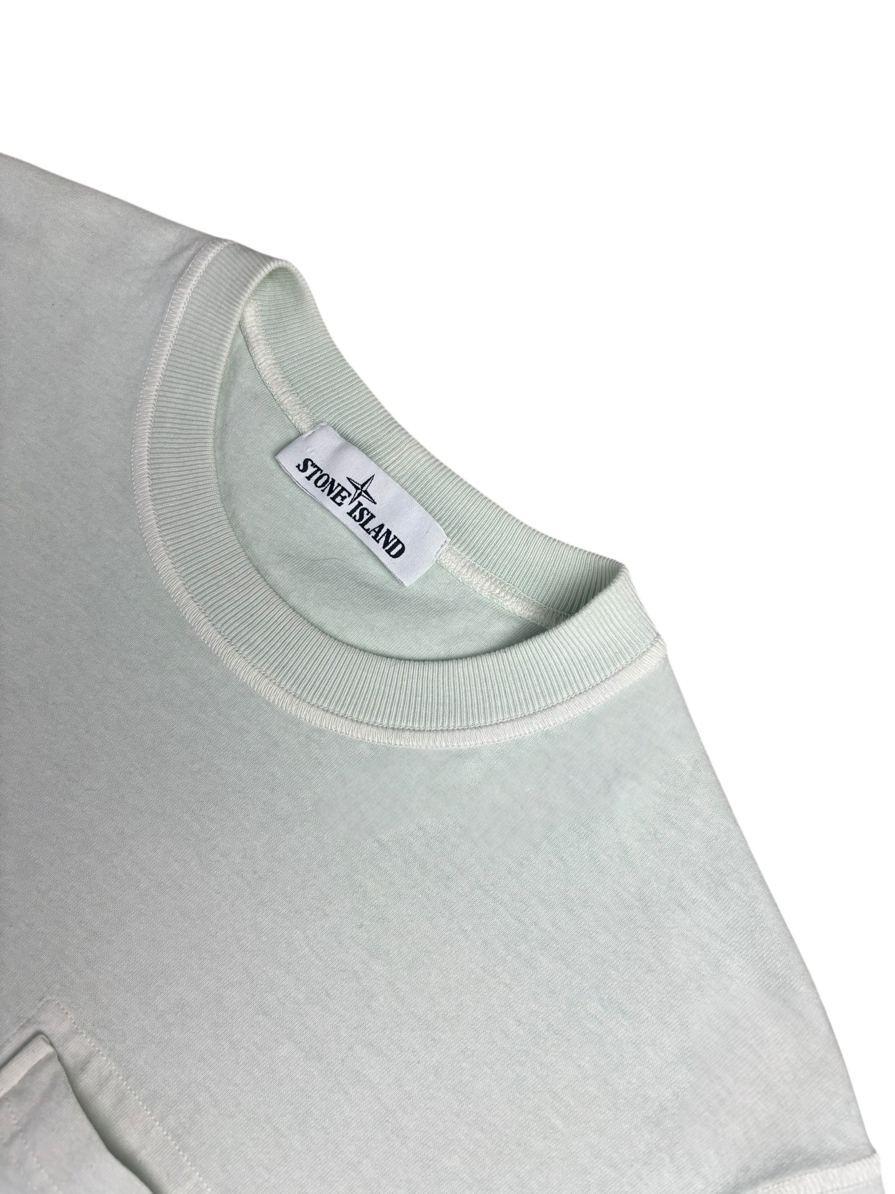 TEE-SHIRT STONE ISLAND - VERT PASTEL - TAILLE M