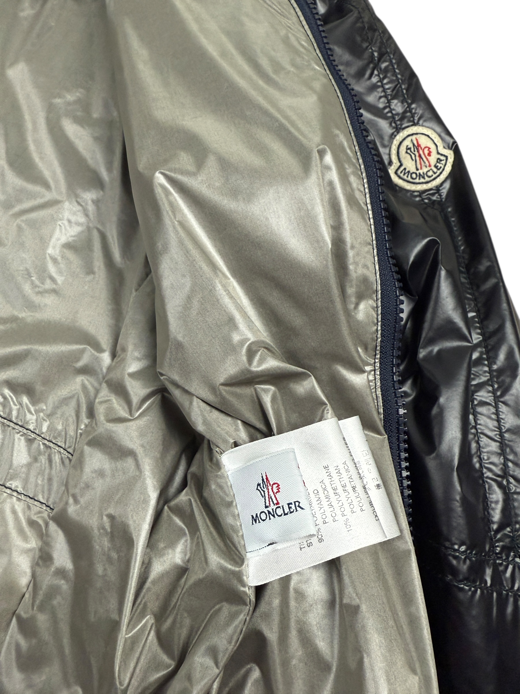 VESTE MONCLER POIVRE - NOIR - TAILLE 4