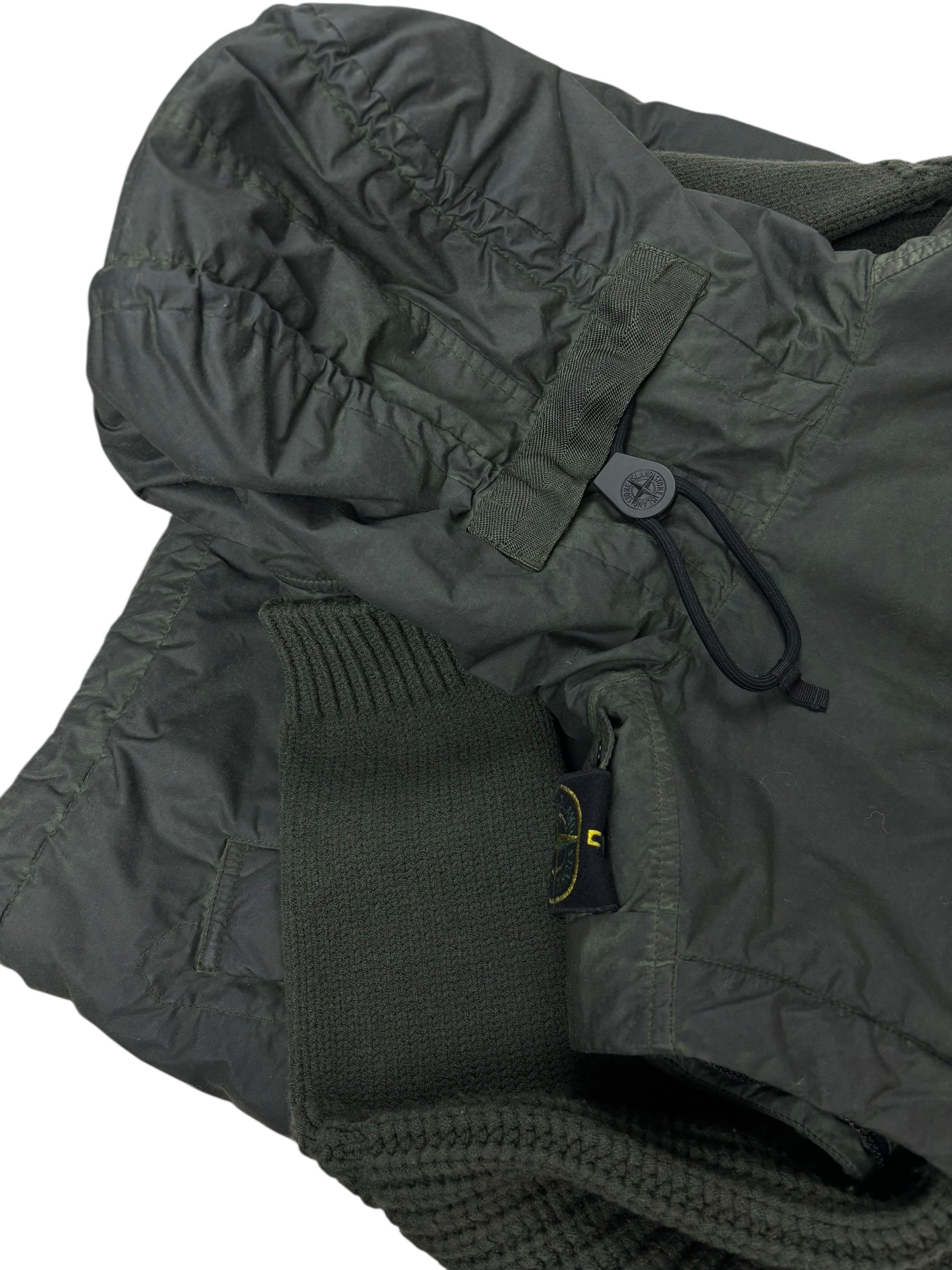 CARDIGAN STONE ISLAND NASLAN LIGHT WATRO WITH PRIMALOFT - KAKI - TAILLE M