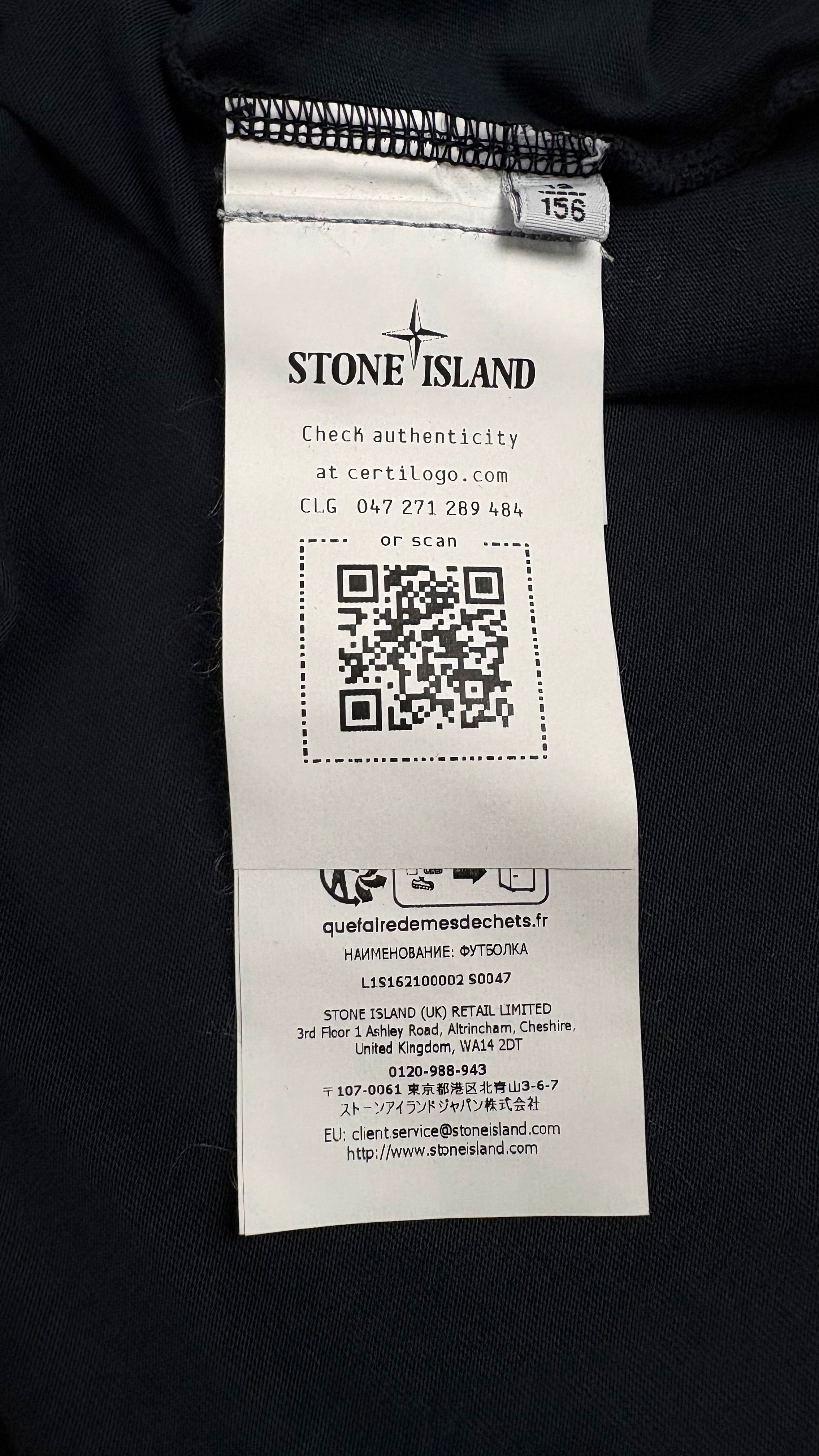 Tee-shirt Stone Island Junior marine taille 12 ans - vue 3/3