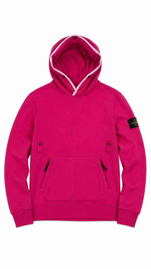 Sweat à Capuche Stone Island - Rose - Taille L