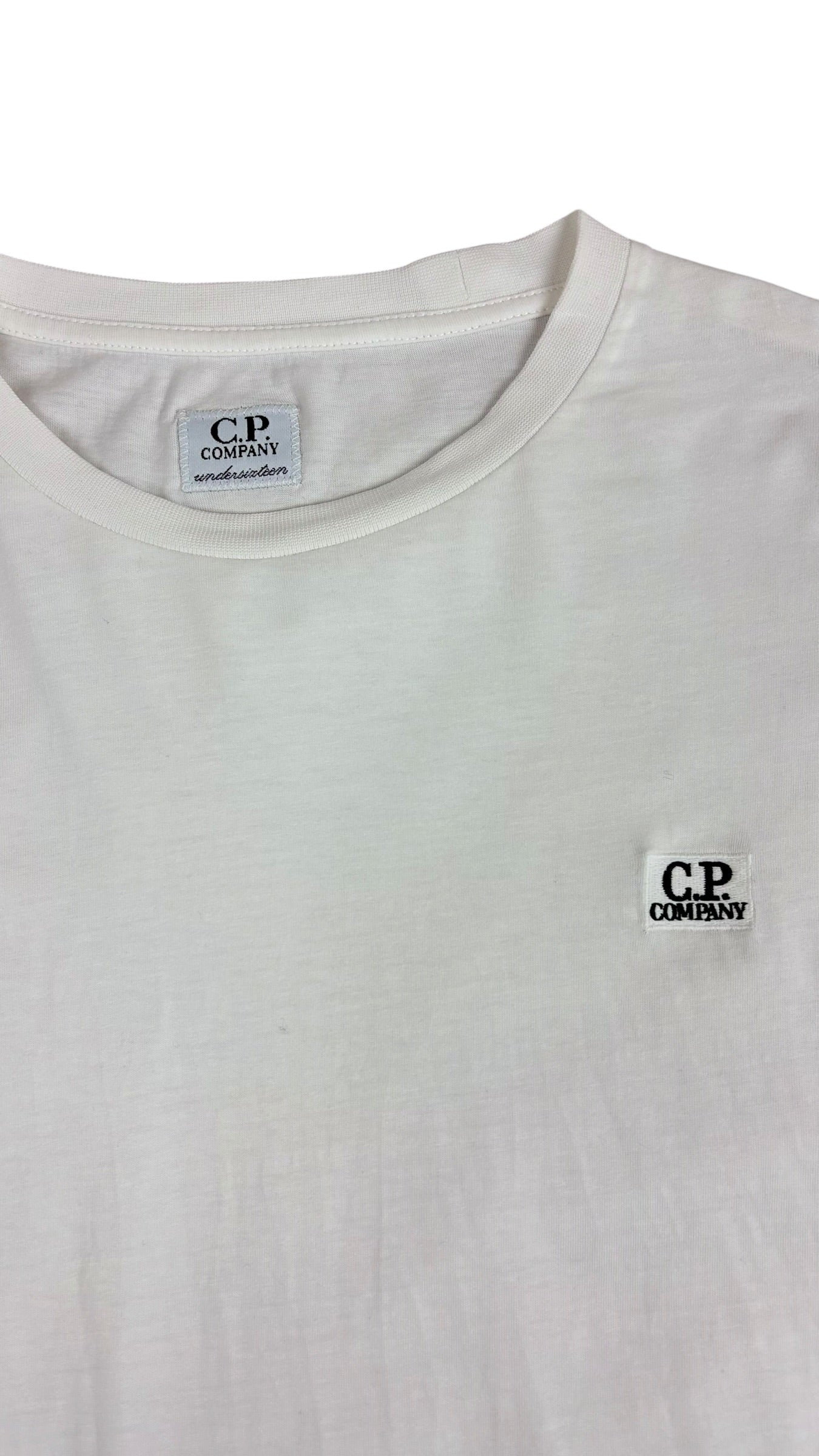 TEE-SHIRT MANCHES LONGUES C.P COMPANY - BLANC - TAILLE 14 ANS