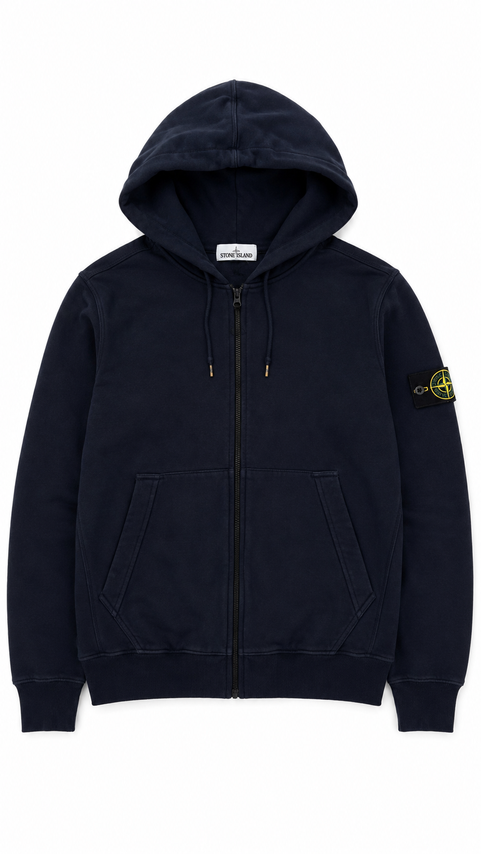 Sweat Zippé à Capuche Stone Island - Marine - Taille M