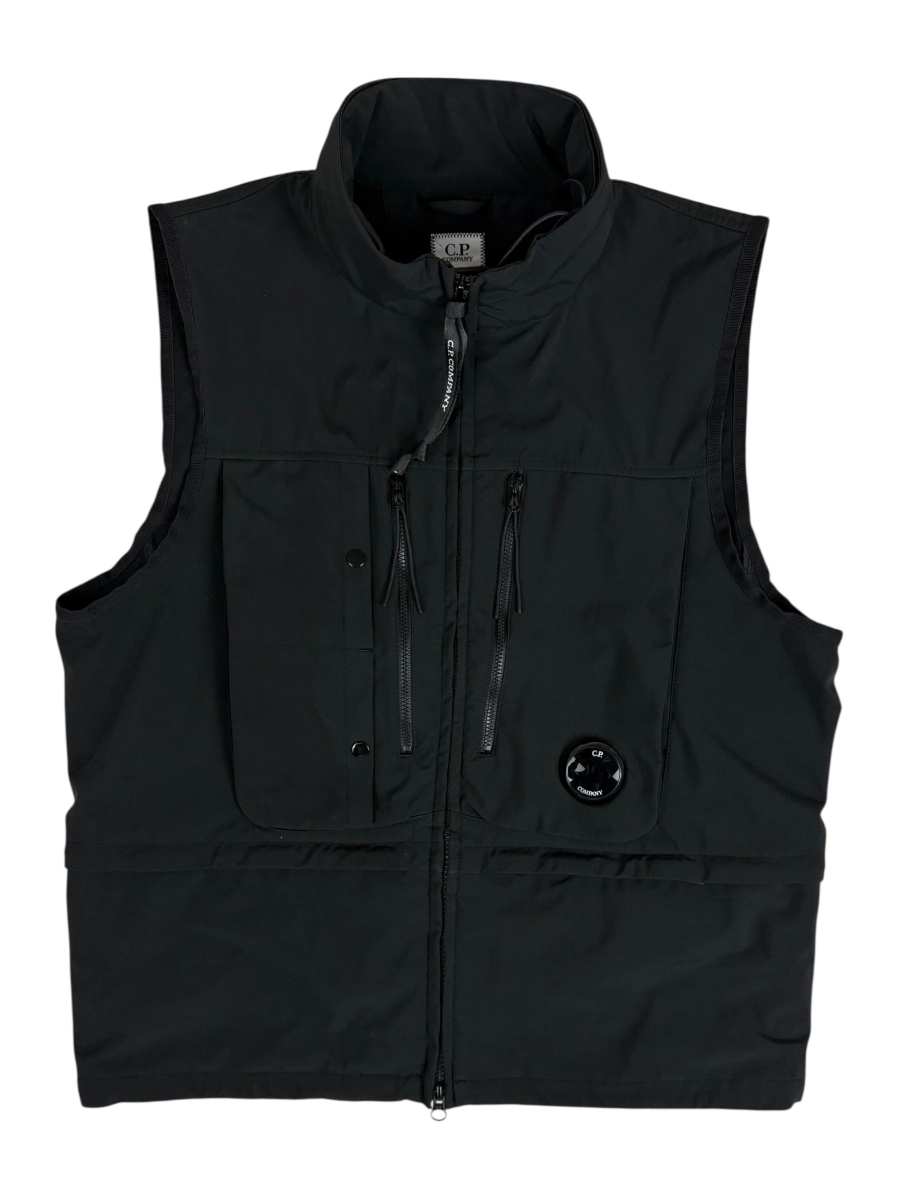 GILET C.P COMPANY SHELL-R - NOIR - TAILLE 46