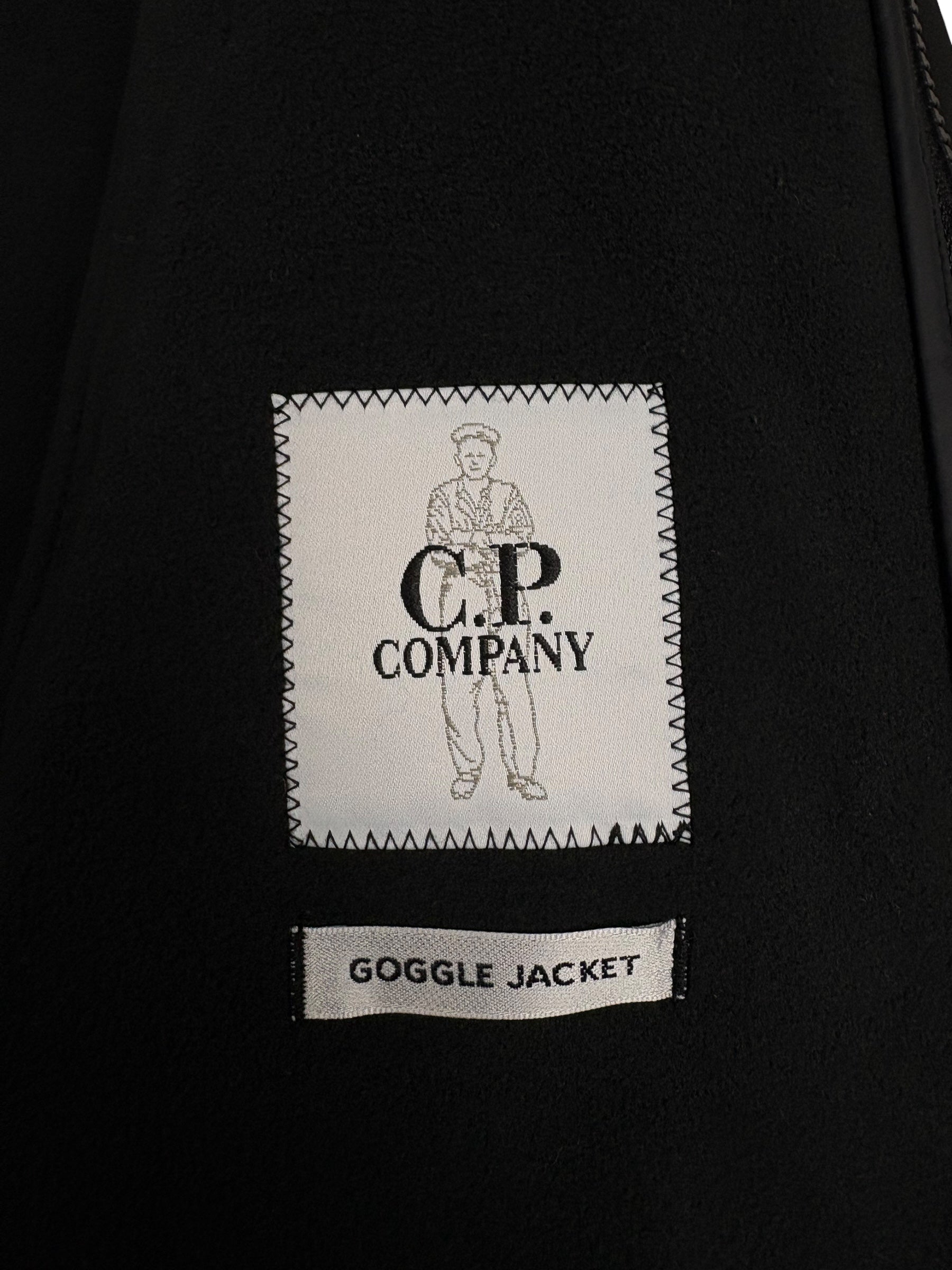 VESTE C.P COMPANY SHELL-R GOGGLE JACKET - NOIR- NEUF