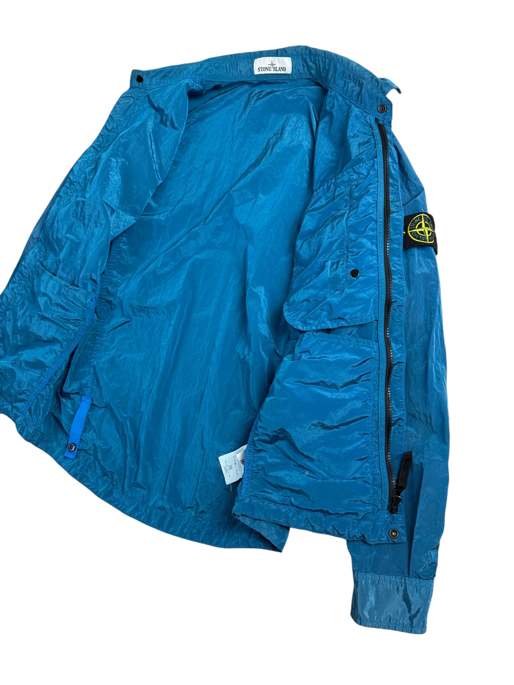 VESTE STONE ISLAND NYLON MÉTAL - BLEU - TAILLE M