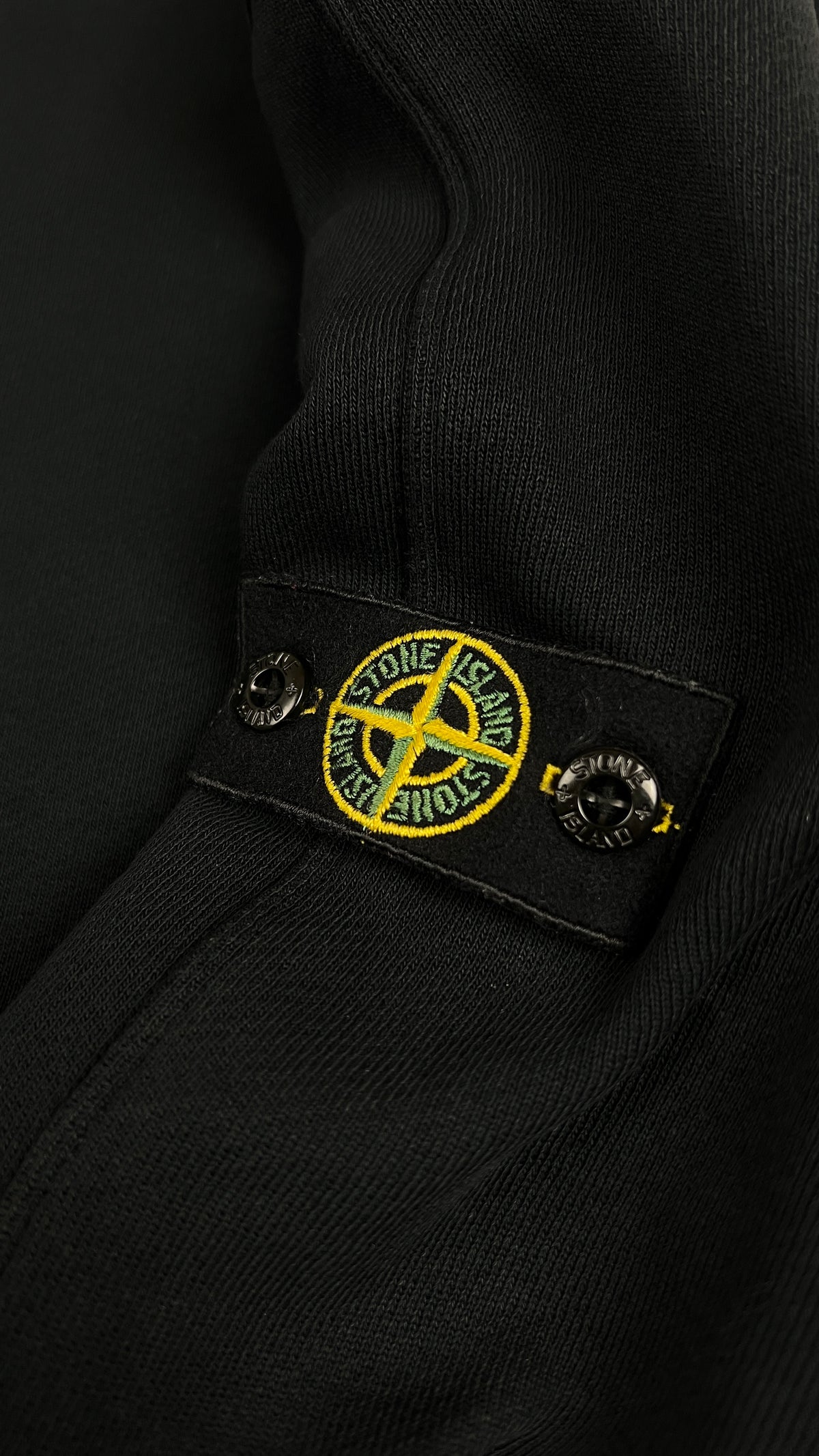 Sweat-shirt Crewneck Stone Island Junior, Noir, Taille 12 ans — photographie complémentaire 3