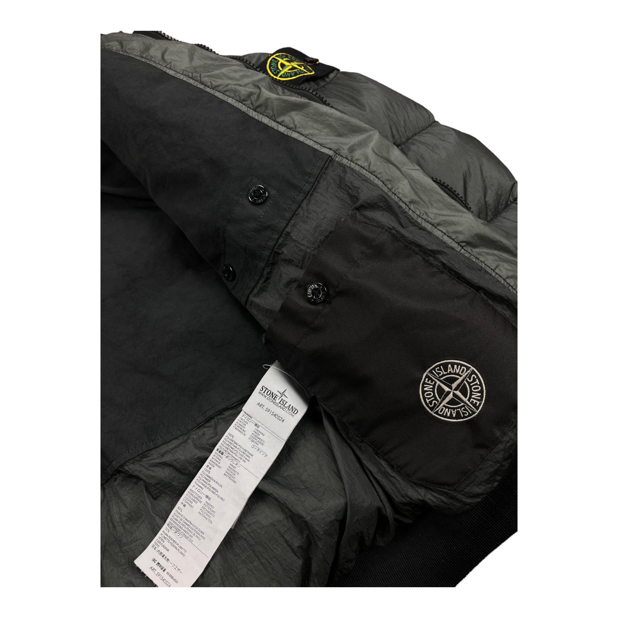 DOUDOUNE STONE ISLAND GARMENT DYED DOWN_26 GR X SQM_N - NB08
