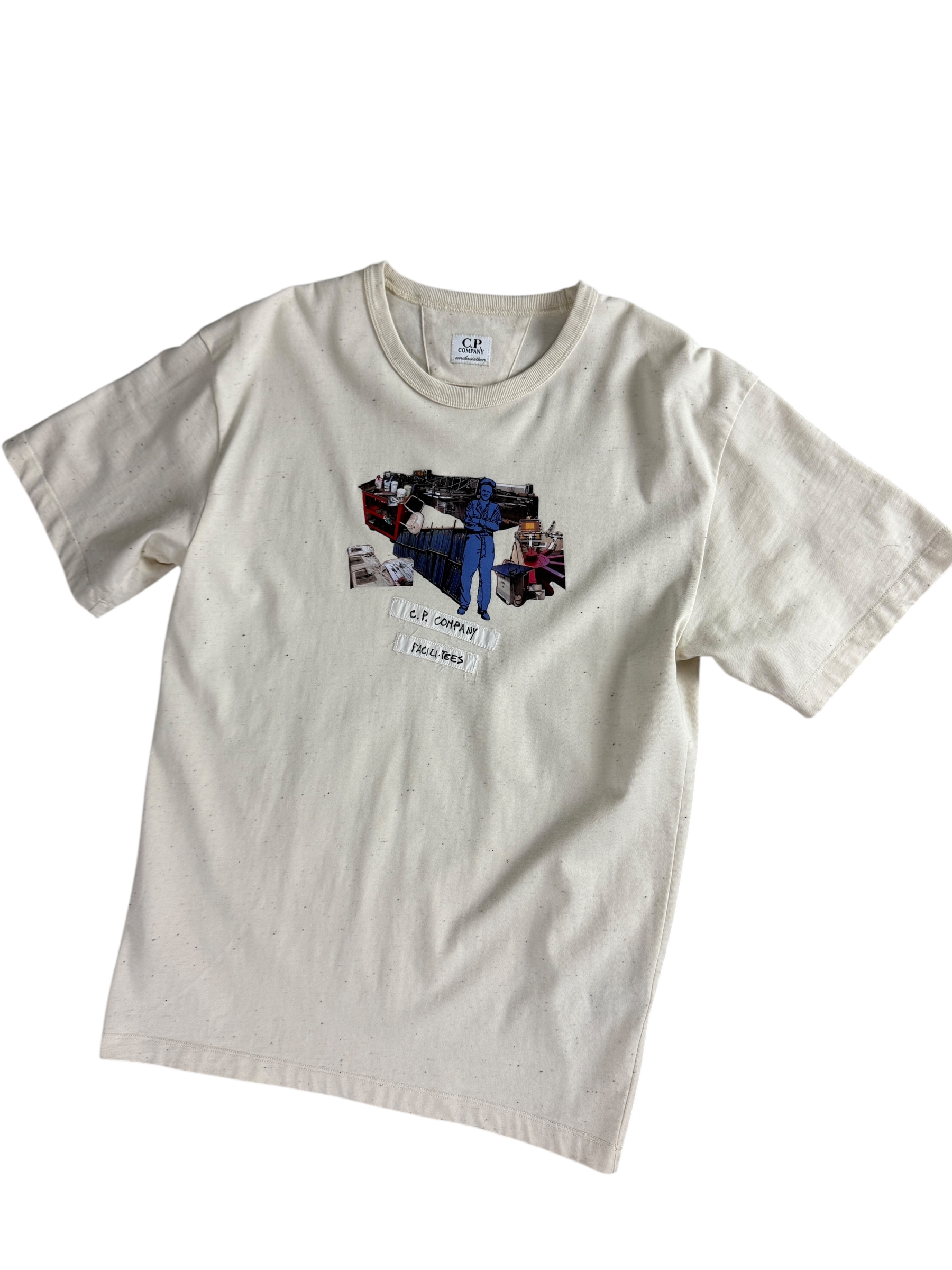 TEE-SHIRT C.P COMPANY - CRÈME - TAILLE XS