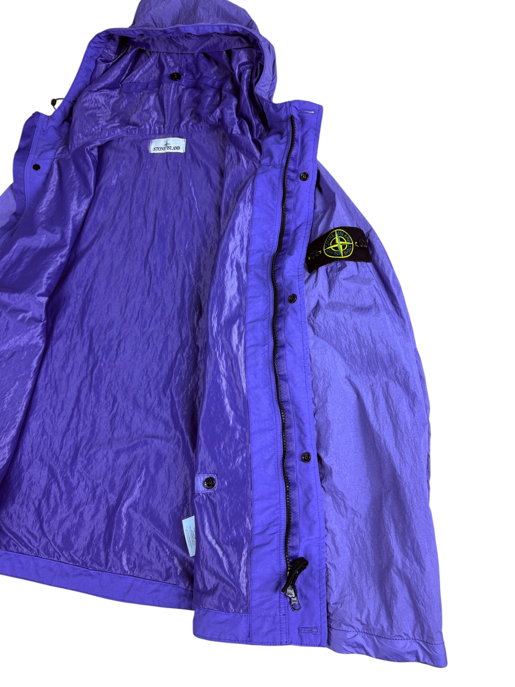 VESTE STONE ISLAND GARMENT DYED CRINKLE REPS NY - MAUVE - TAILLE M