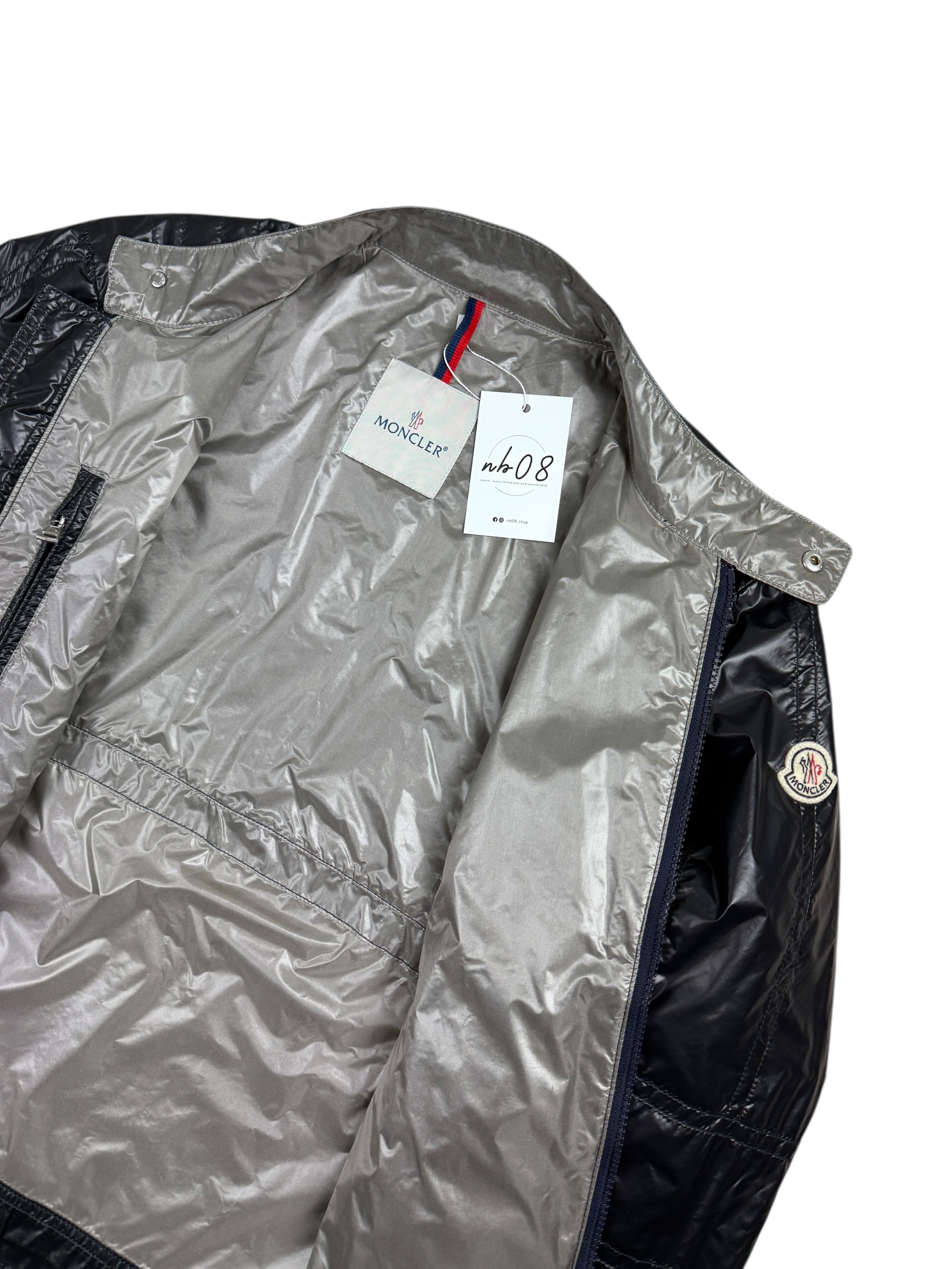 VESTE MONCLER POIVRE - NOIR - TAILLE 4