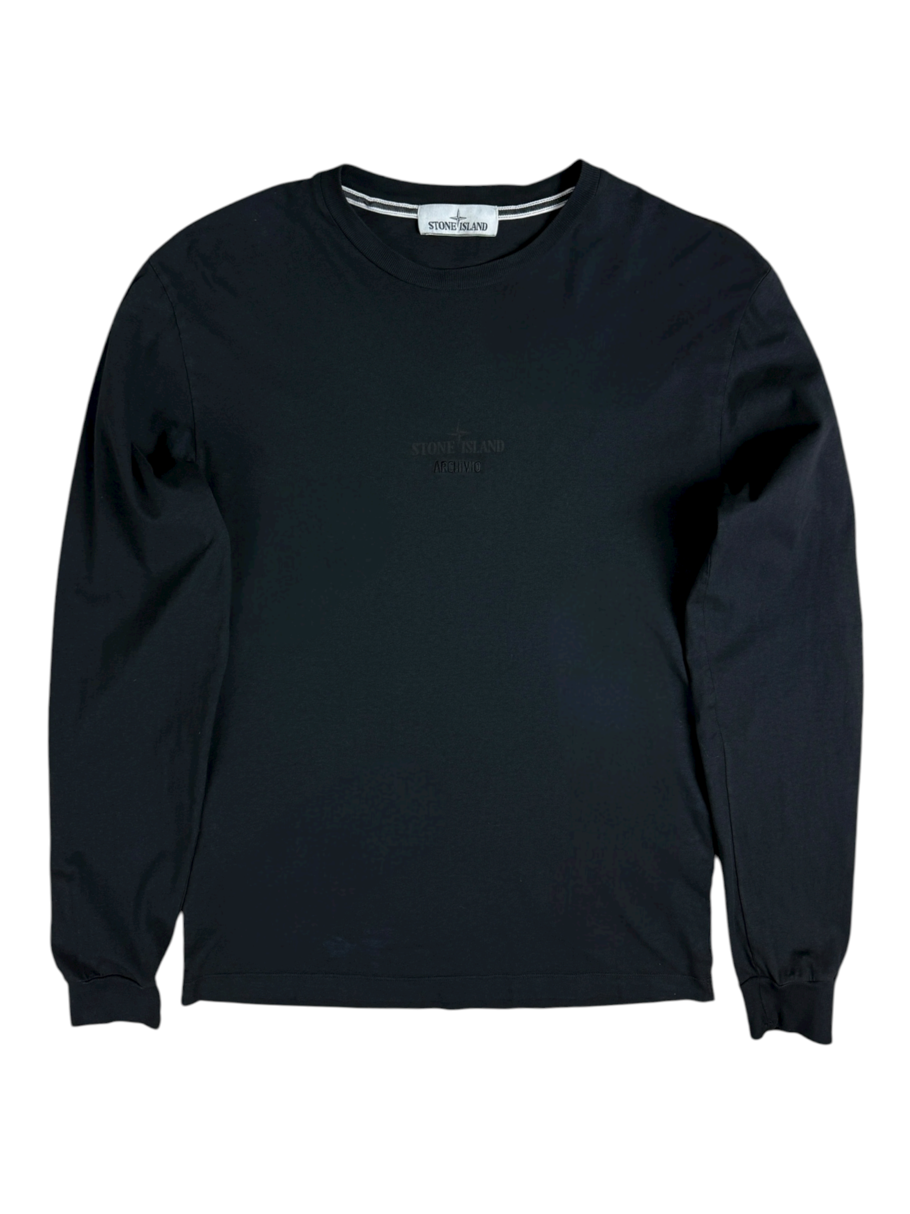 TEE-SHIRT MANCHE LONGUE STONE ISLAND ARCHIVIO - NOIR - TAILLE M