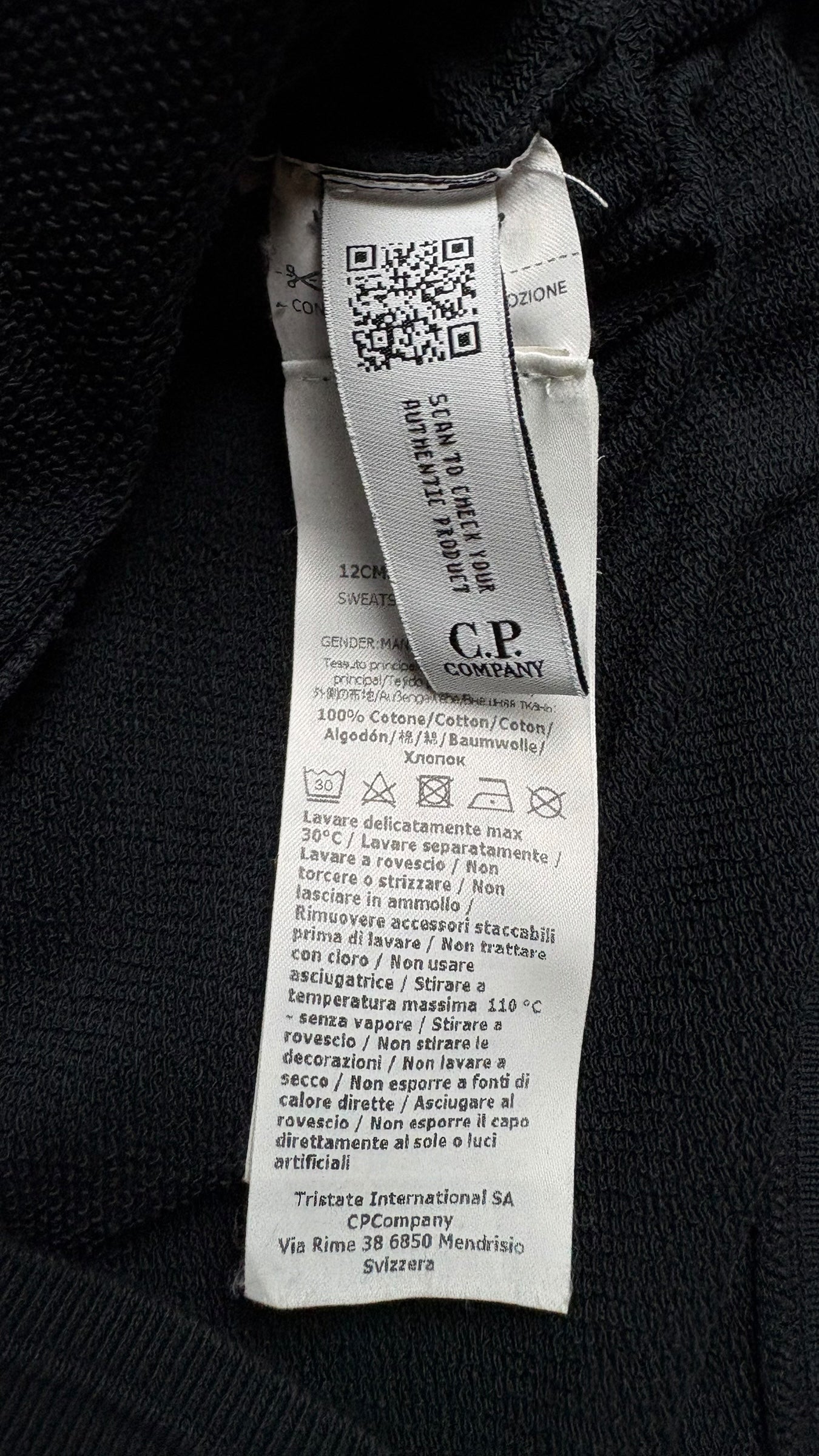 Hoodie Sweat-shirt C.P Company - Noir - Taille S