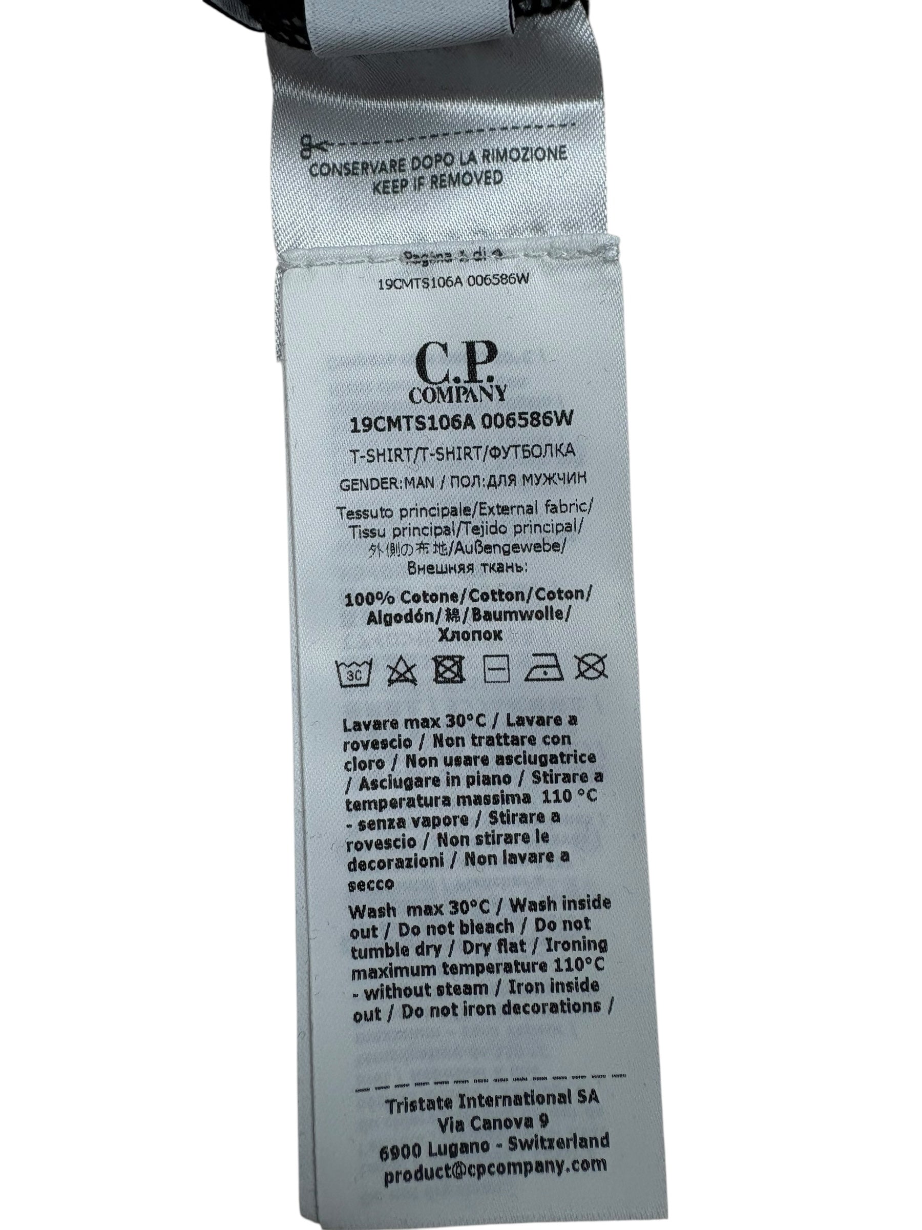 TEE-SHIRT C.P COMPANY - NOIR - NEUF