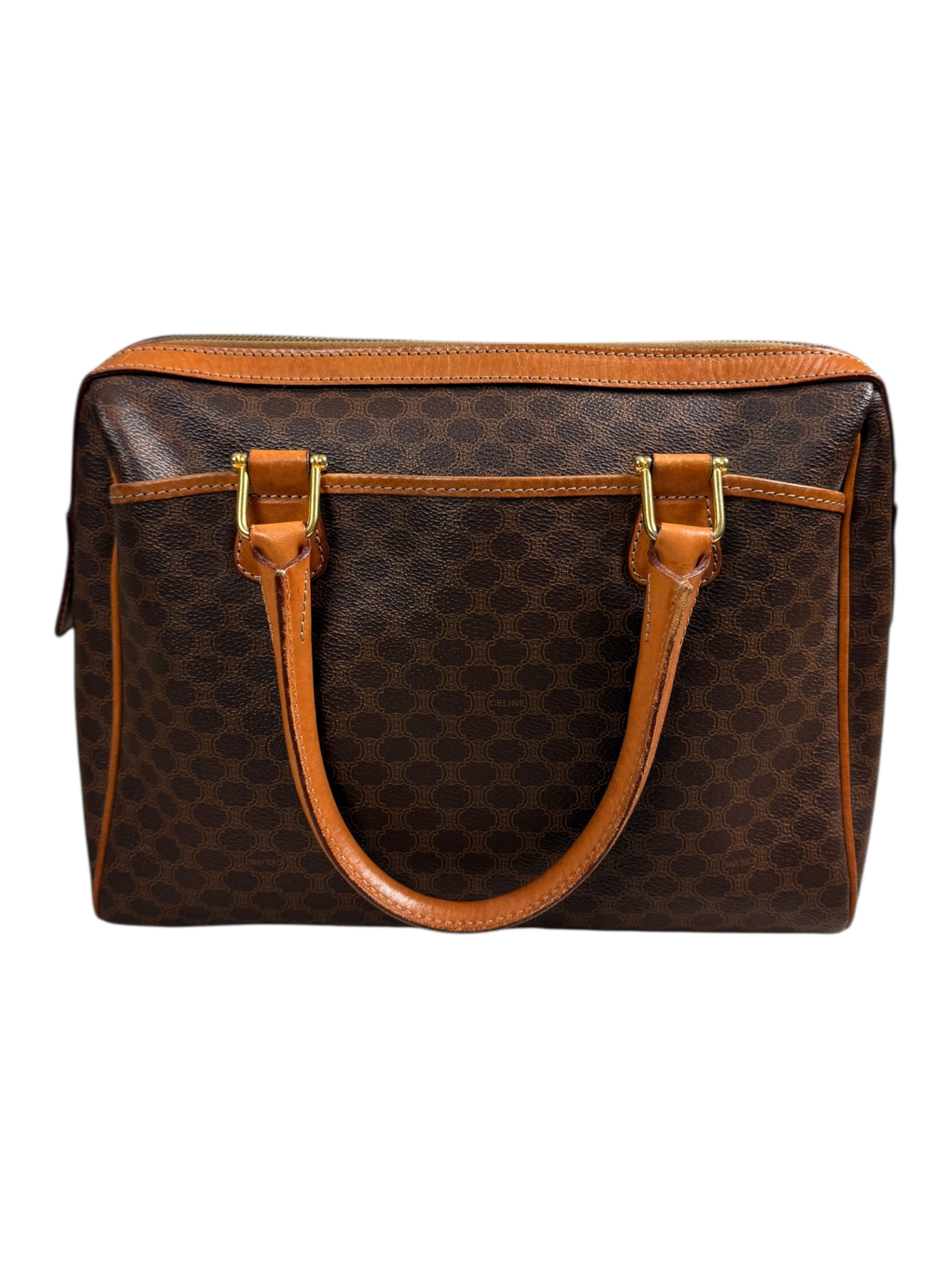 SAC À MAIN CELINE MACADAM CANVAS - MARRON