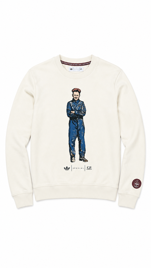 Pull adidas × C.P Company Spezial - Crème - Taille L