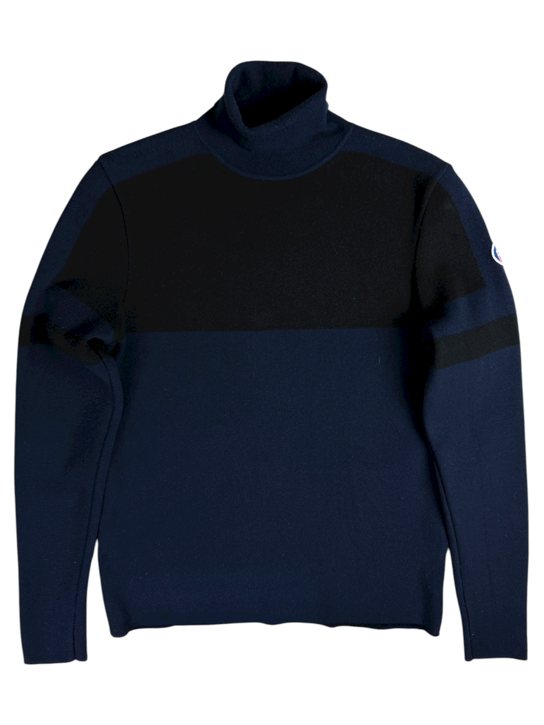 PULL COL ROULÉ FUSALP - MARINE - TAILLE S