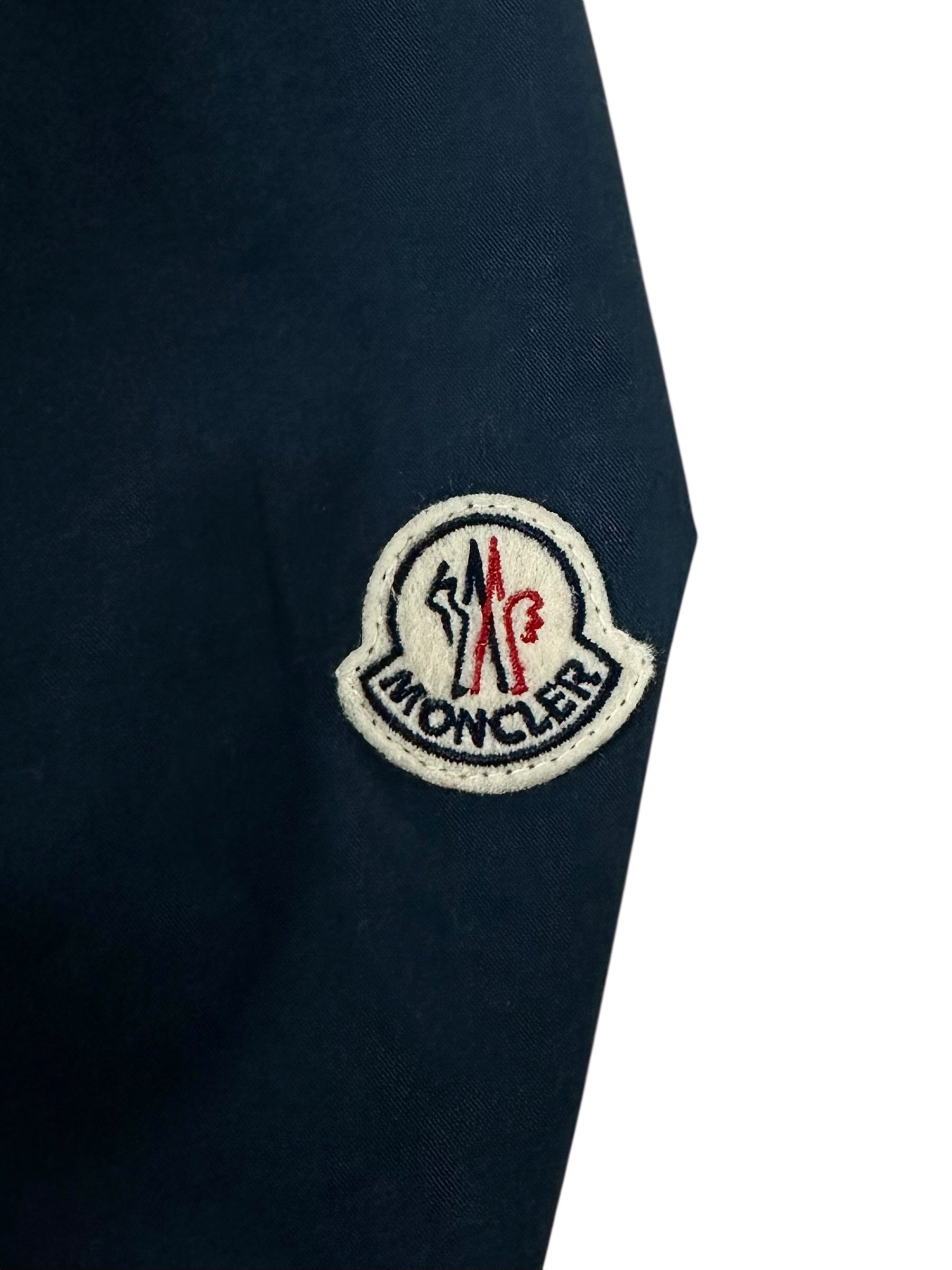 VESTE MONCLER REVERSIBLE VINTAGE - MARINE / MARRON - TAILLE 6