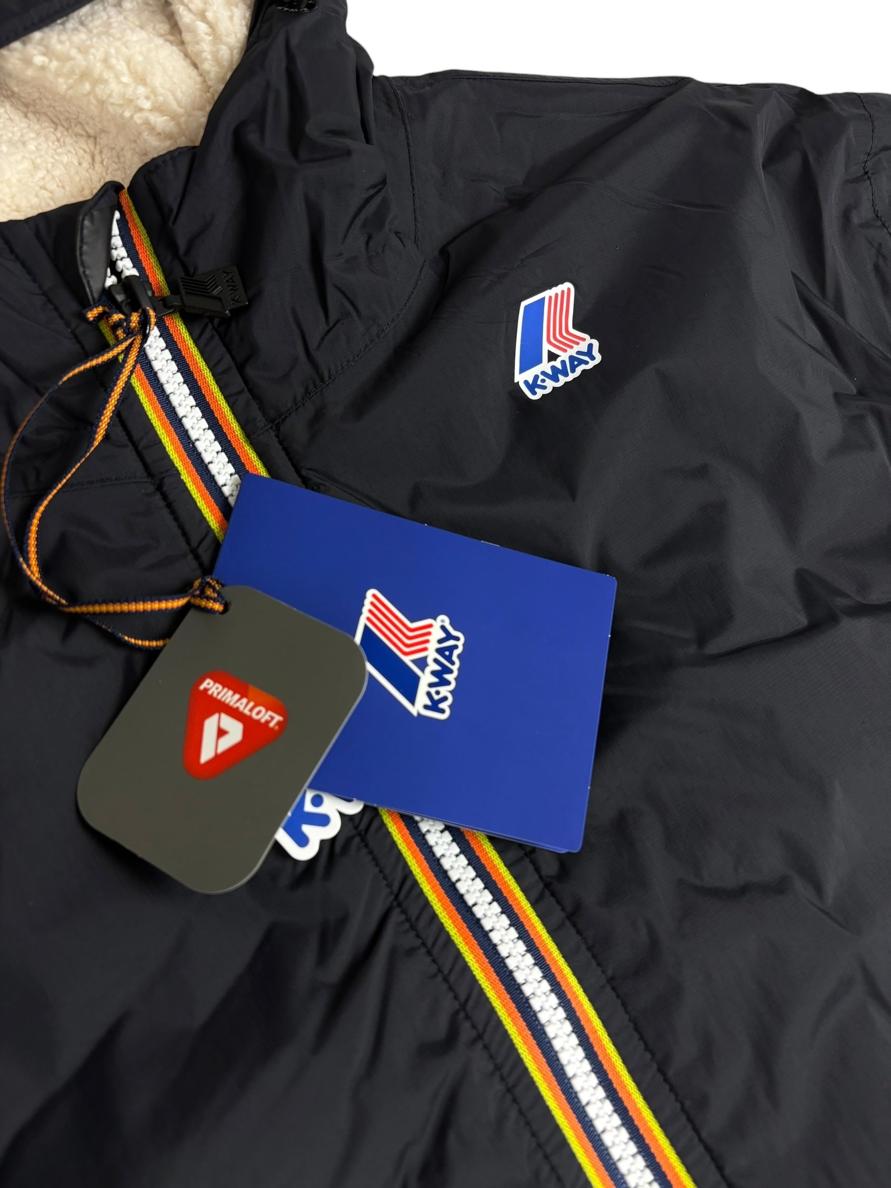 PARKA K-WAY LE VRAI 4.0 EIFFEL EAST ORSETTO - BLACK PURE - NEUF