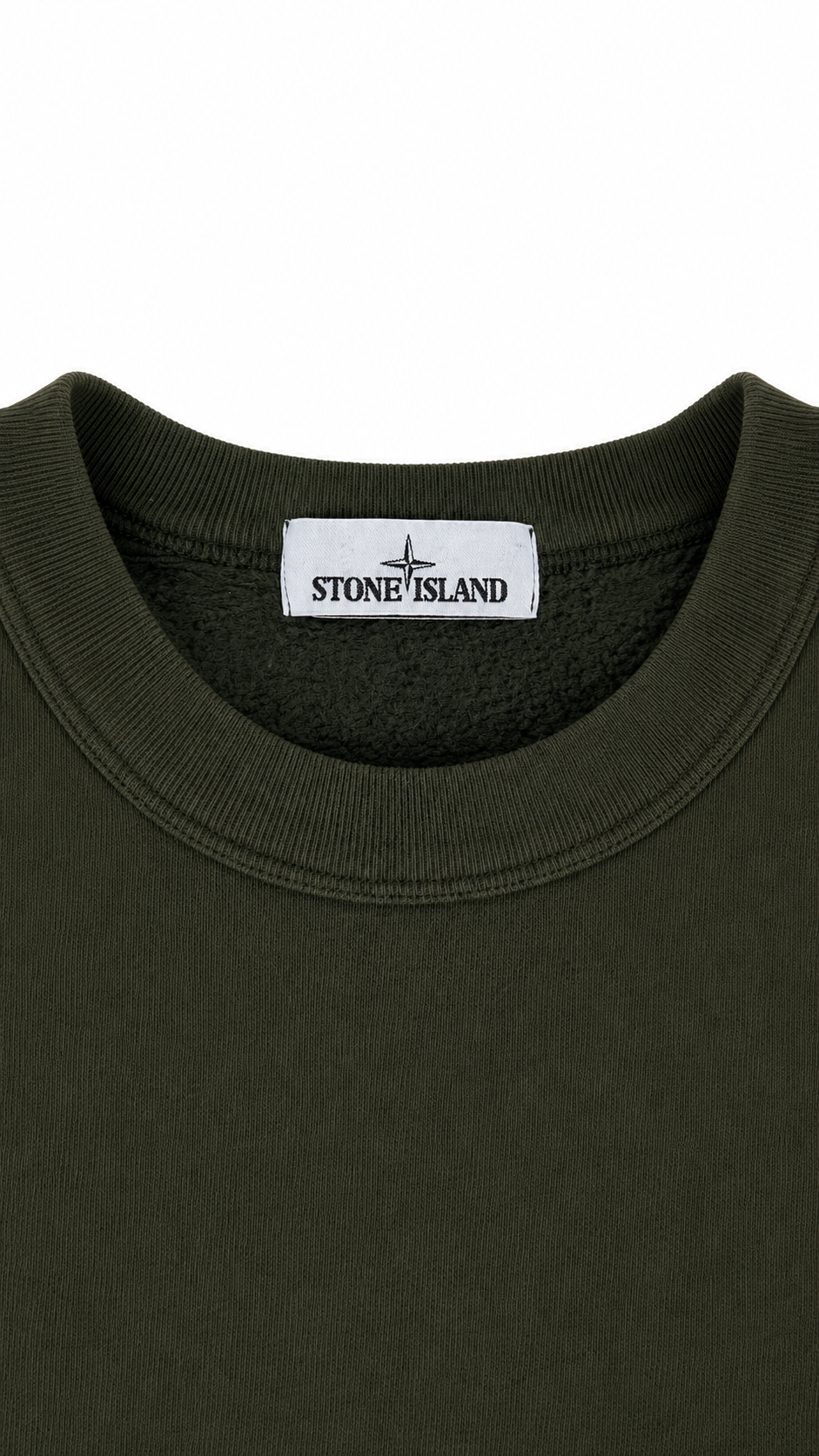 Pull Crewneck Stone Island kaki taille M - vue 2/4