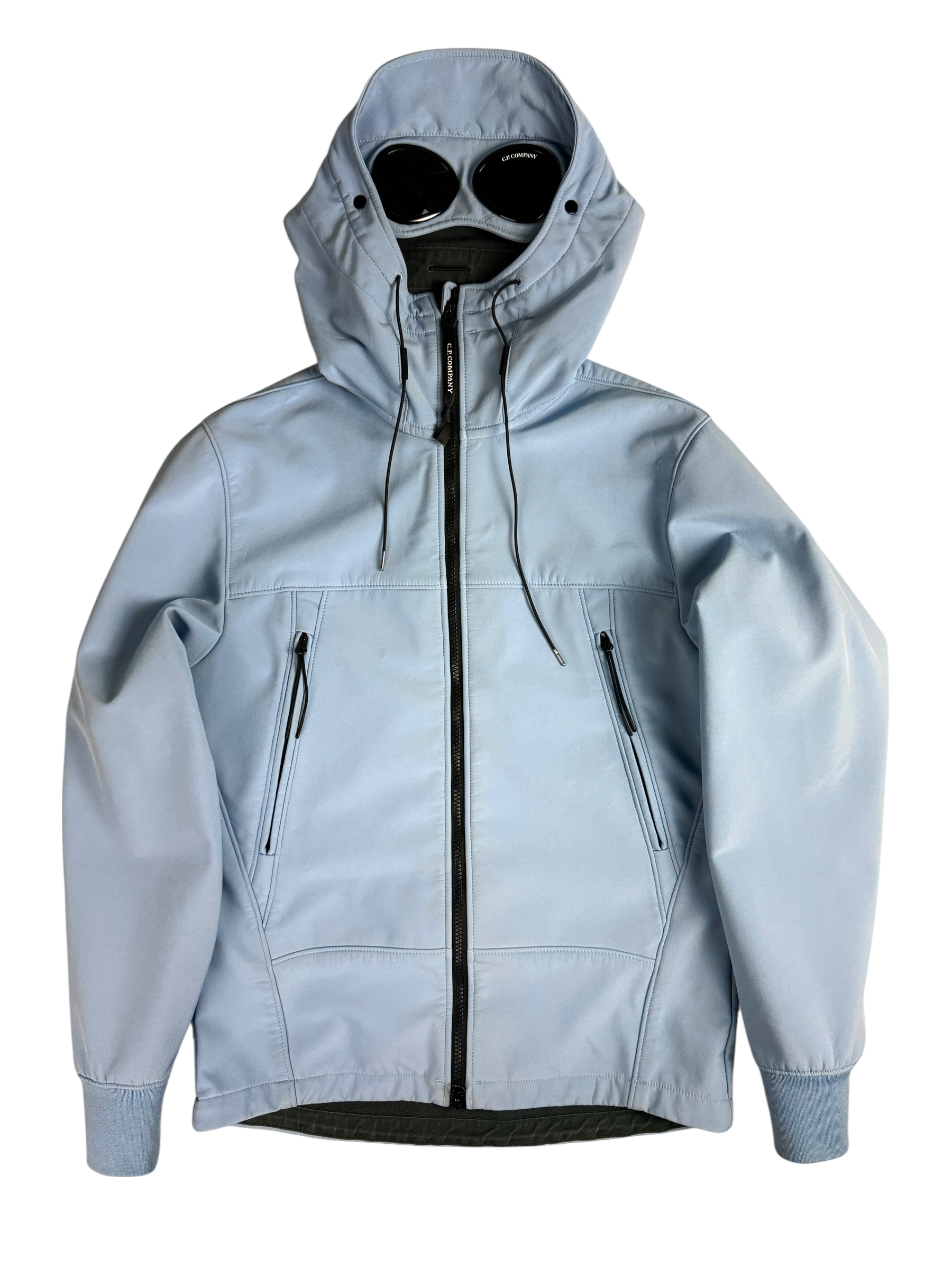 VESTE C.P COMPANY SHELL GOGGLE JACKET - BLEU - TAILLE S